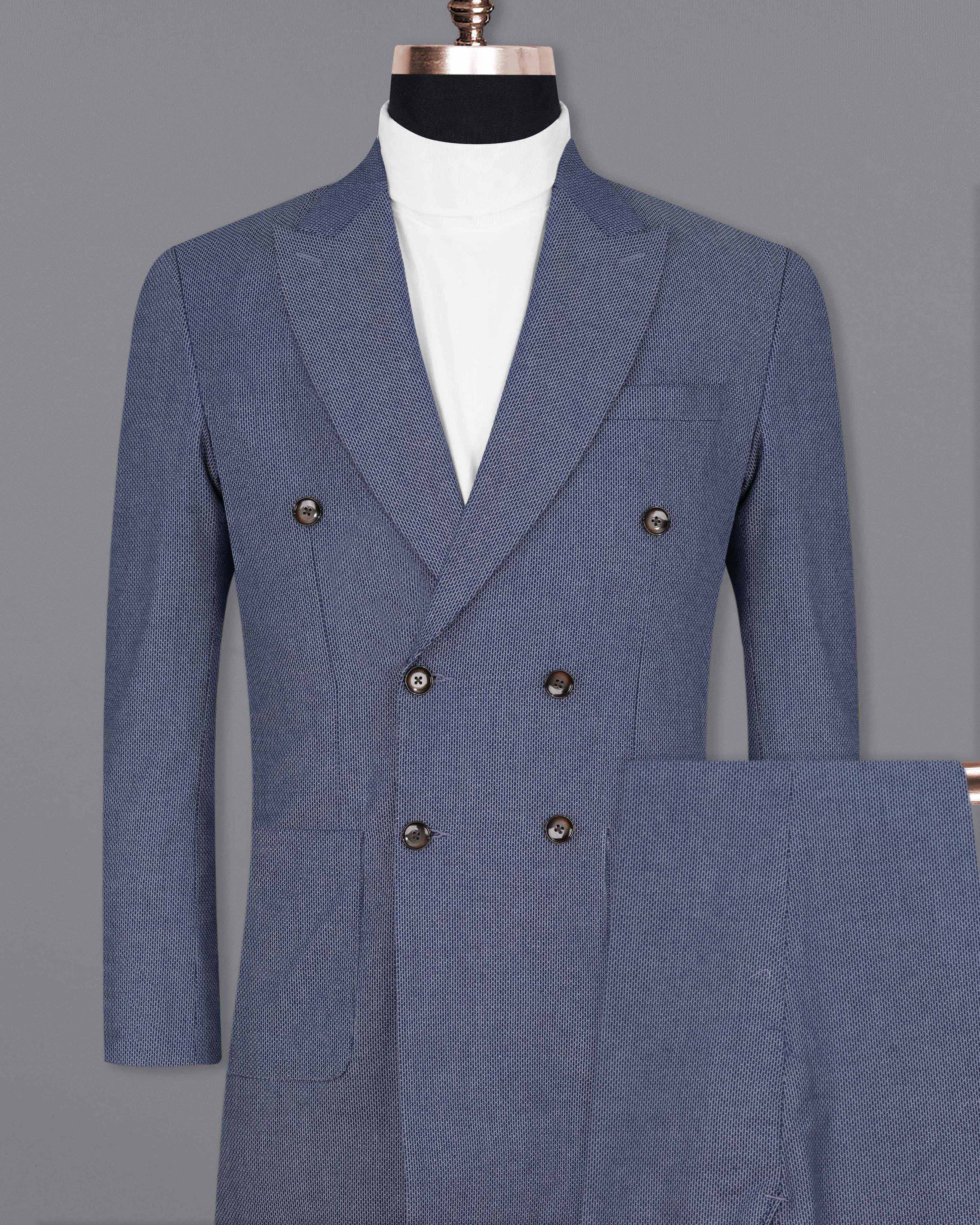Limed Spruce Blue Double Breasted Trench Coat With Pant TCPT2074-DB-PP-36, TCPT2074-DB-PP-38, TCPT2074-DB-PP-40, TCPT2074-DB-PP-42, TCPT2074-DB-PP-44, TCPT2074-DB-PP-46, TCPT2074-DB-PP-48, TCPT2074-DB-PP-50, TCPT2074-DB-PP-52, TCPT2074-DB-PP-54, TCPT2074-DB-PP-56, TCPT2074-DB-PP-58, TCPT2074-DB-PP-60