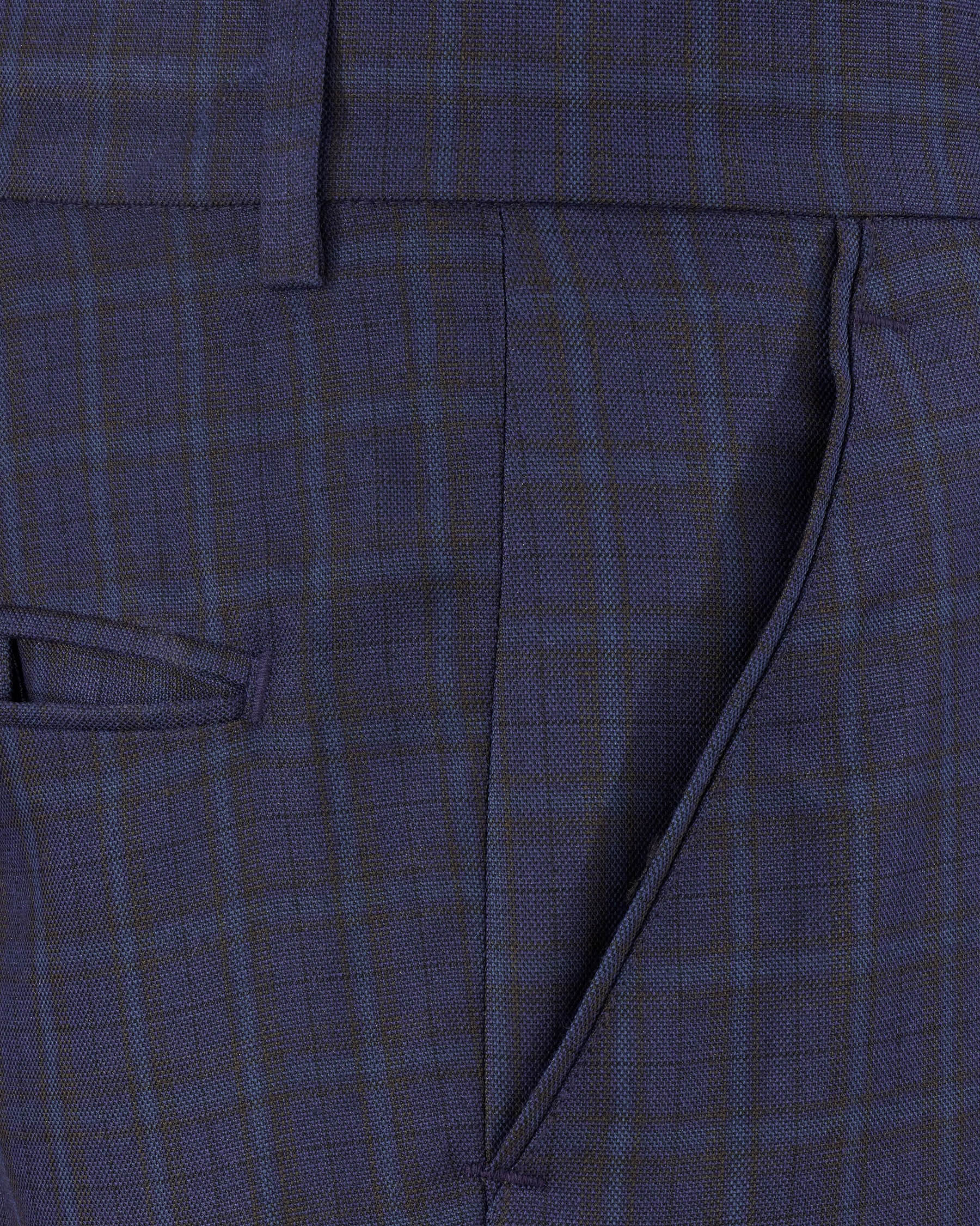 Martinique blue Subtle Checkered Double Breasted with Belt Closure Designer Trench Coat with Pant TCPT2112-DB-D35-36, TCPT2112-DB-D35-38, TCPT2112-DB-D35-40, TCPT2112-DB-D35-42, TCPT2112-DB-D35-44, TCPT2112-DB-D35-46, TCPT2112-DB-D35-48, TCPT2112-DB-D35-50, TCPT2112-DB-D35-52, TCPT2112-DB-D35-54, TCPT2112-DB-D35-56, TCPT2112-DB-D35-58, TCPT2112-DB-D35-60
