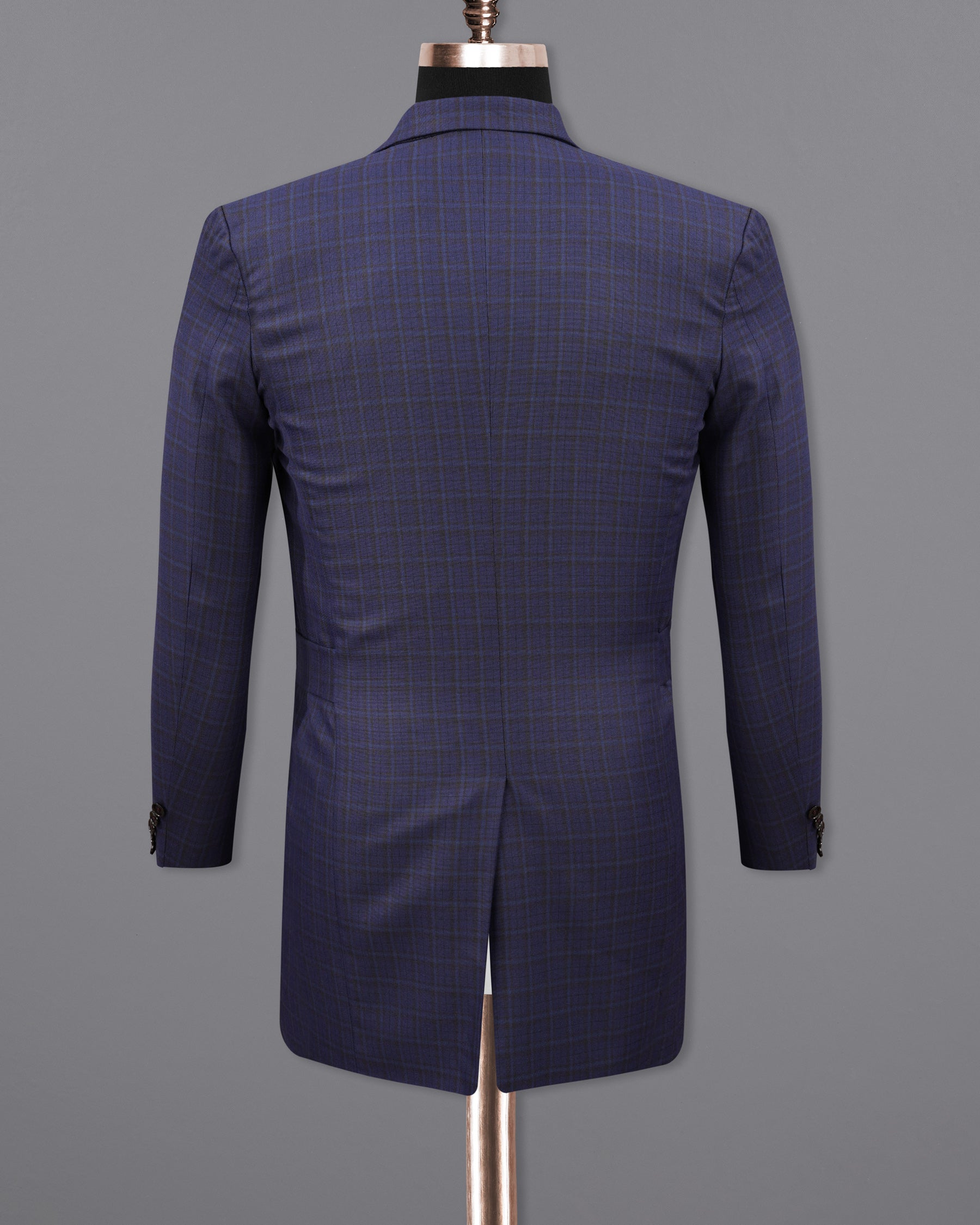 Martinique blue Subtle Checkered Double Breasted with Belt Closure Designer Trench Coat with Pant TCPT2112-DB-D35-36, TCPT2112-DB-D35-38, TCPT2112-DB-D35-40, TCPT2112-DB-D35-42, TCPT2112-DB-D35-44, TCPT2112-DB-D35-46, TCPT2112-DB-D35-48, TCPT2112-DB-D35-50, TCPT2112-DB-D35-52, TCPT2112-DB-D35-54, TCPT2112-DB-D35-56, TCPT2112-DB-D35-58, TCPT2112-DB-D35-60