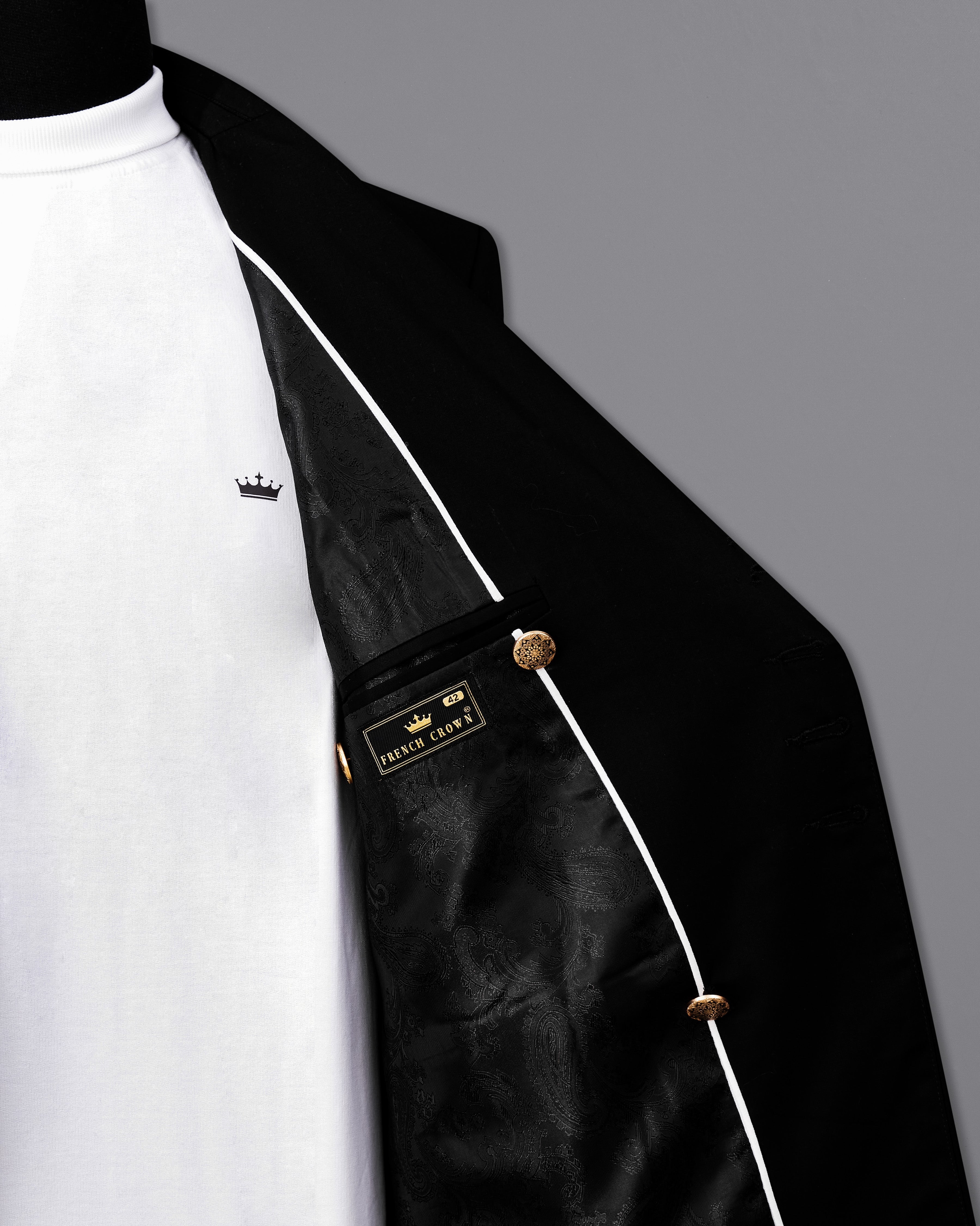 Jade Black Subtle Sheen Designer Trench Coat TCB2383-D242-36, TCB2383-D242-38, TCB2383-D242-40, TCB2383-D242-42, TCB2383-D242-44, TCB2383-D242-46, TCB2383-D242-48, TCB2383-D242-50, TCB2383-D242-52, TCB2383-D242-54, TCB2383-D242-56, TCB2383-D242-58, TCB2383-D242-60