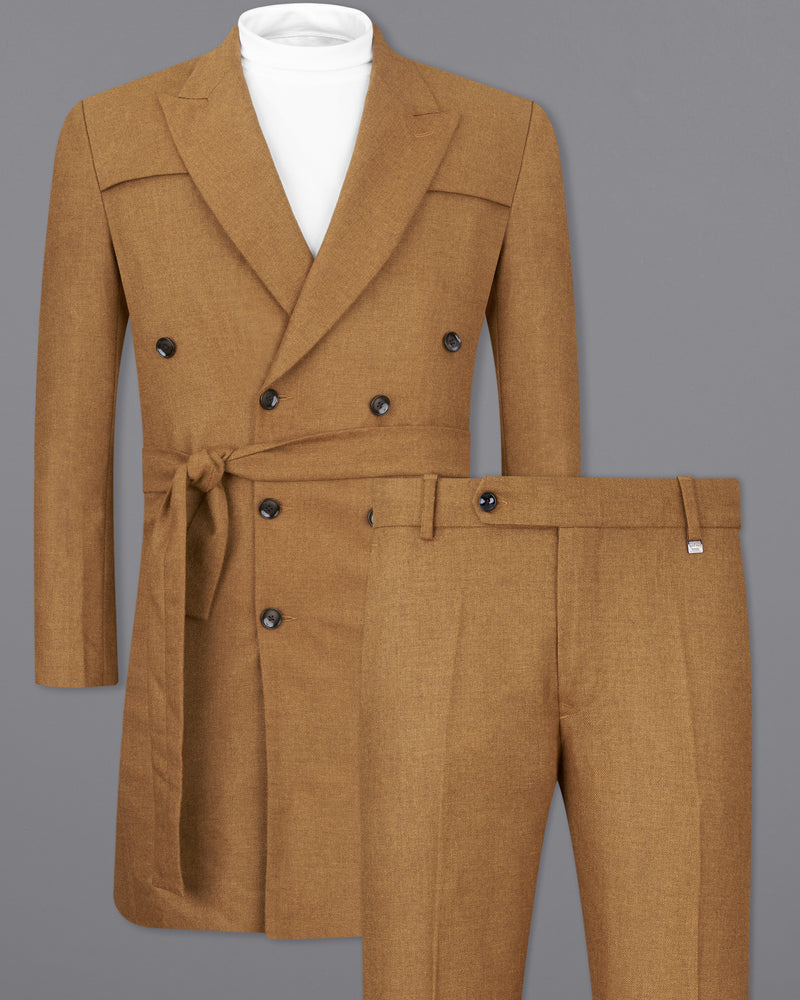 Cape Palliser Brown Wool Rich Double Breasted Trench Coat With Pants TCPT2530-DB-D35-36, TCPT2530-DB-D35-38, TCPT2530-DB-D35-40, TCPT2530-DB-D35-42, TCPT2530-DB-D35-44, TCPT2530-DB-D35-46, TCPT2530-DB-D35-48, TCPT2530-DB-D35-50, TCPT2530-DB-D35-T2, TCPT2530-DB-D35-54, TCPT2530-DB-D35-56, TCPT2530-DB-D35-58, TCPT2530-DB-D35-60