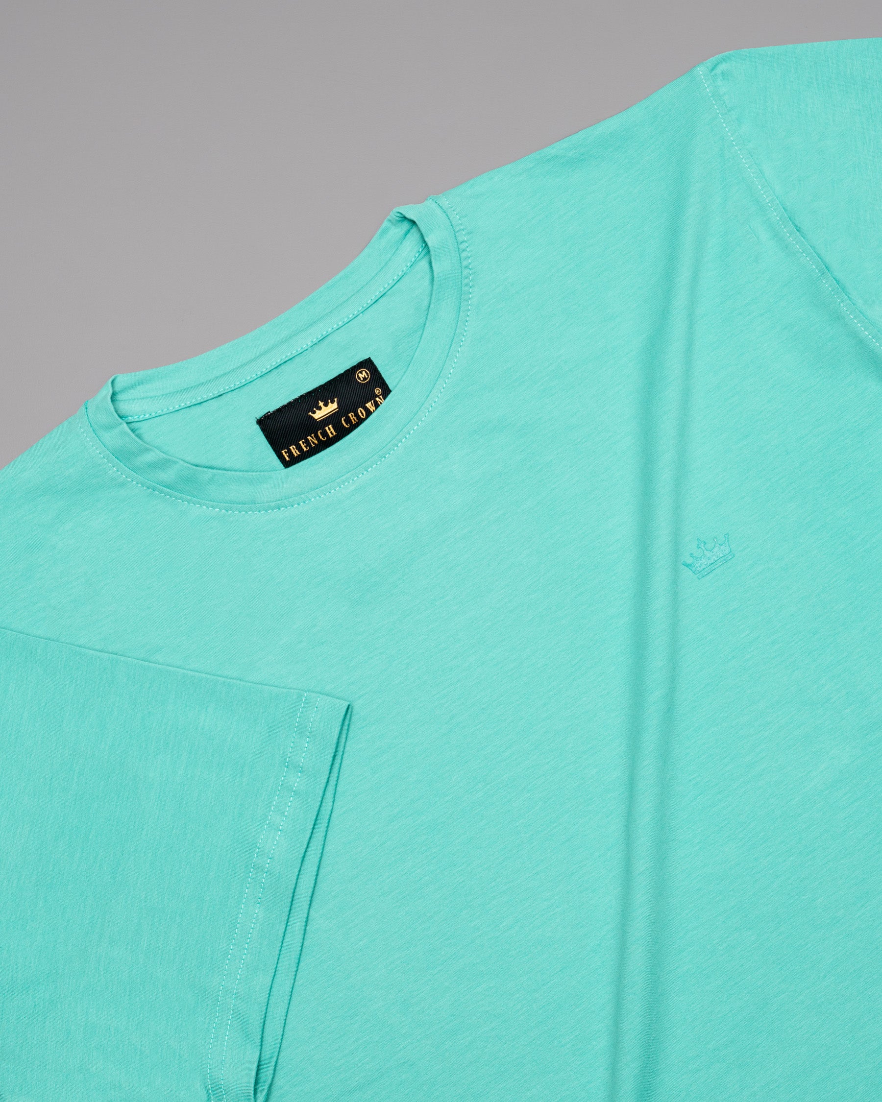 Scuba Blue Super Soft Premium Organic Cotton T-shirt TS025-S, TS025-M, TS025-L, TS025-XL, TS025-XXL