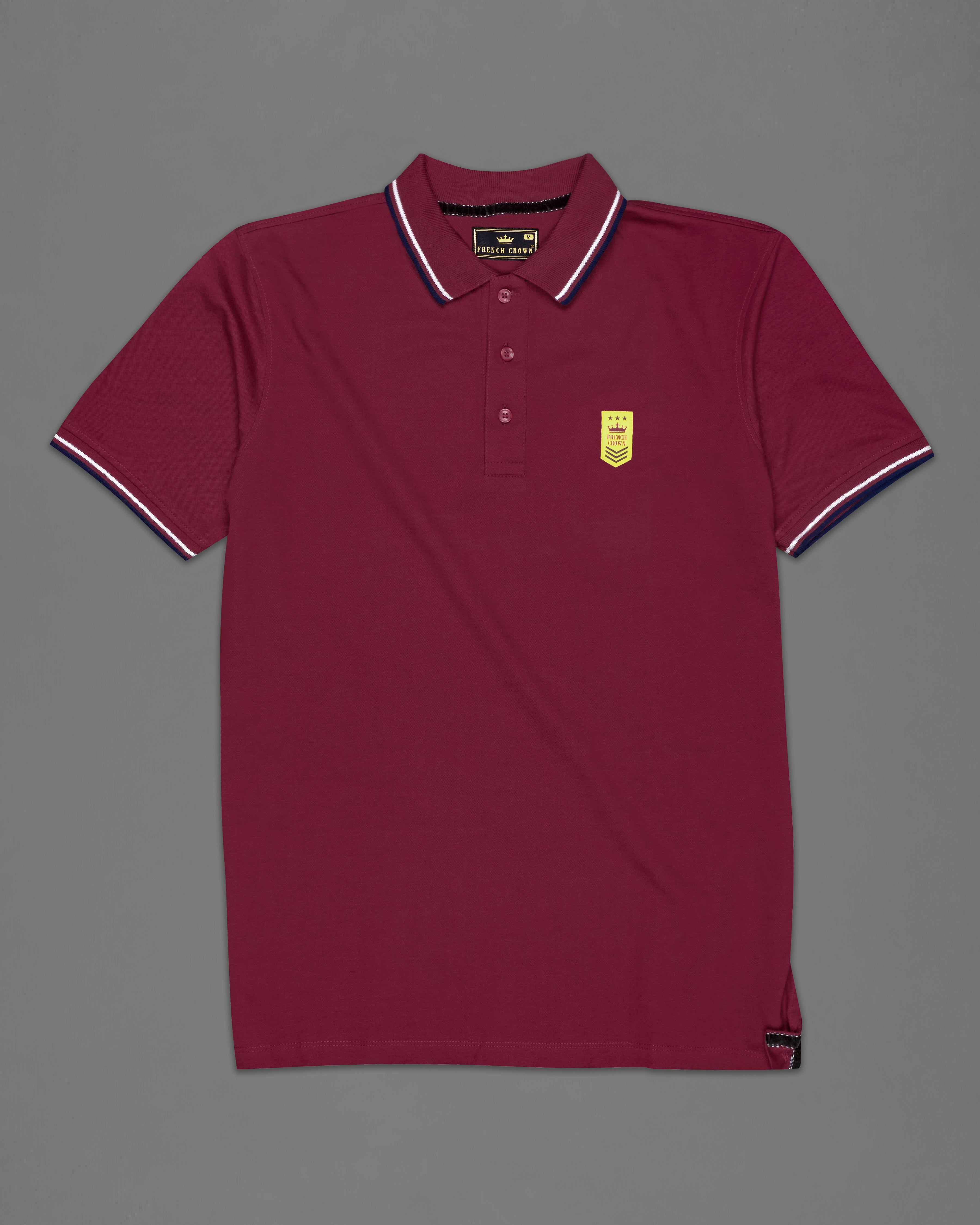 Claret Red Solid Super Soft Organic Cotton Mercerised Pique Polo TS332-S, TS332-M, TS332-L, TS332-XL, TS332-XXL