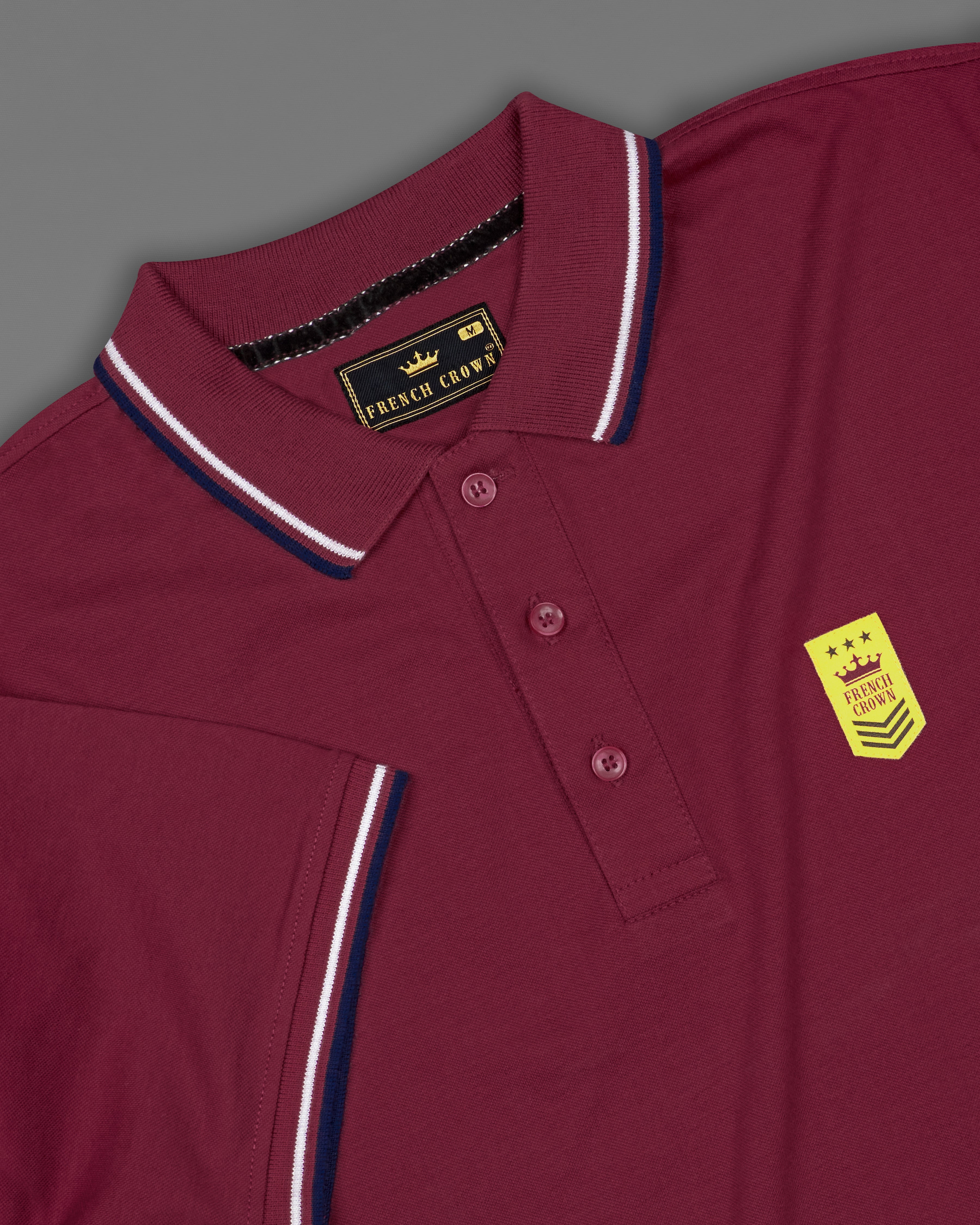 Claret Red Solid Super Soft Organic Cotton Mercerised Pique Polo TS332-S, TS332-M, TS332-L, TS332-XL, TS332-XXL