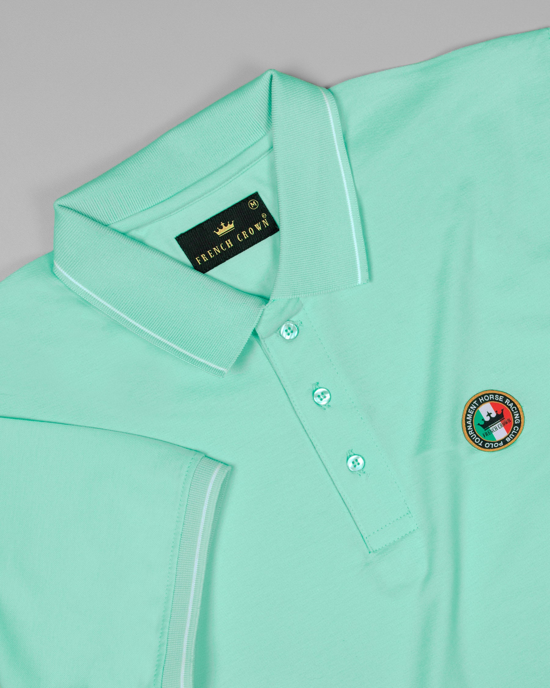 Beach Glass Green Super Soft Organic Cotton Mercerised Pique Polo TS350-S, TS350-M, TS350-L, TS350-XL, TS350-XXL