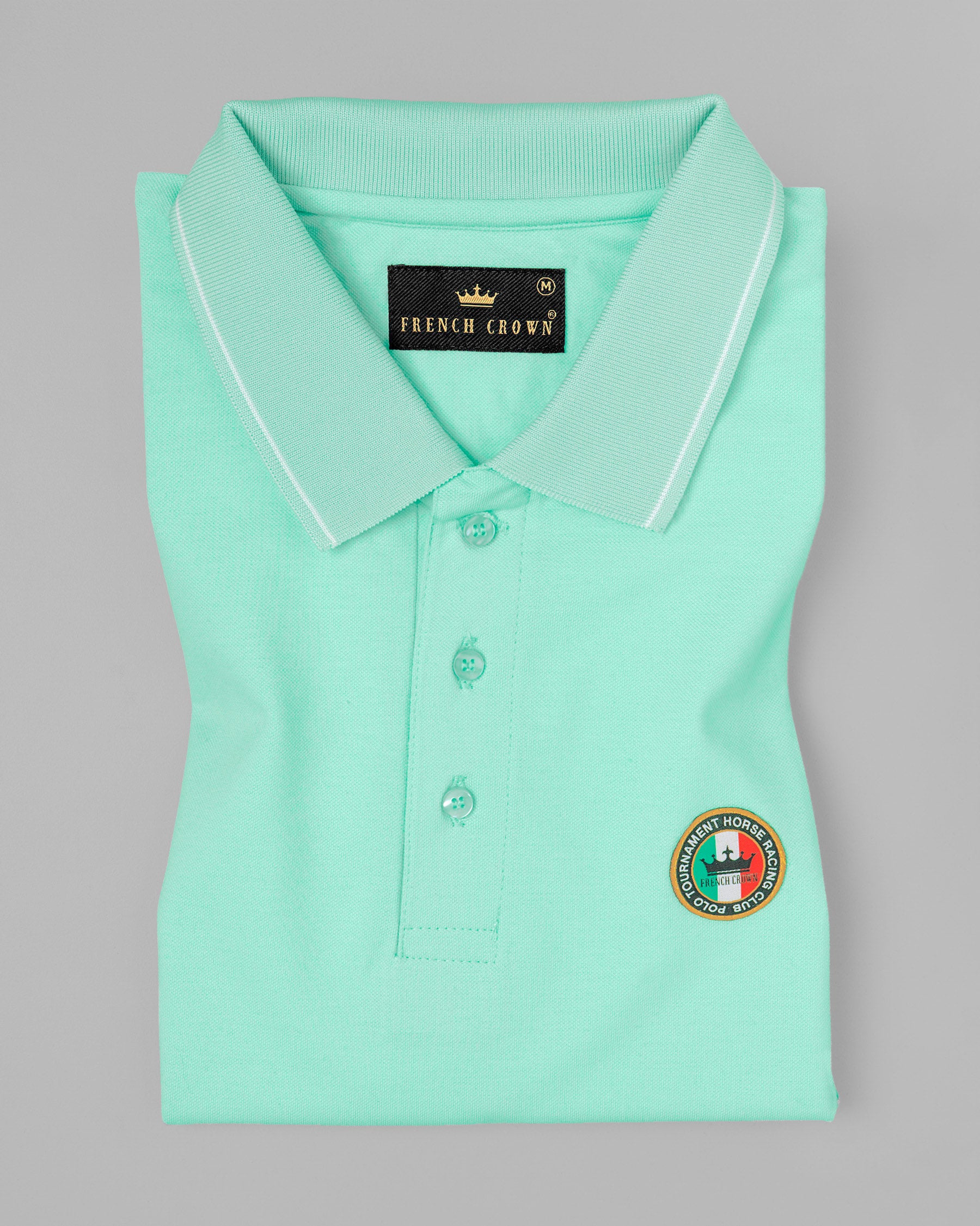 Beach Glass Green Super Soft Organic Cotton Mercerised Pique Polo TS350-S, TS350-M, TS350-L, TS350-XL, TS350-XXL