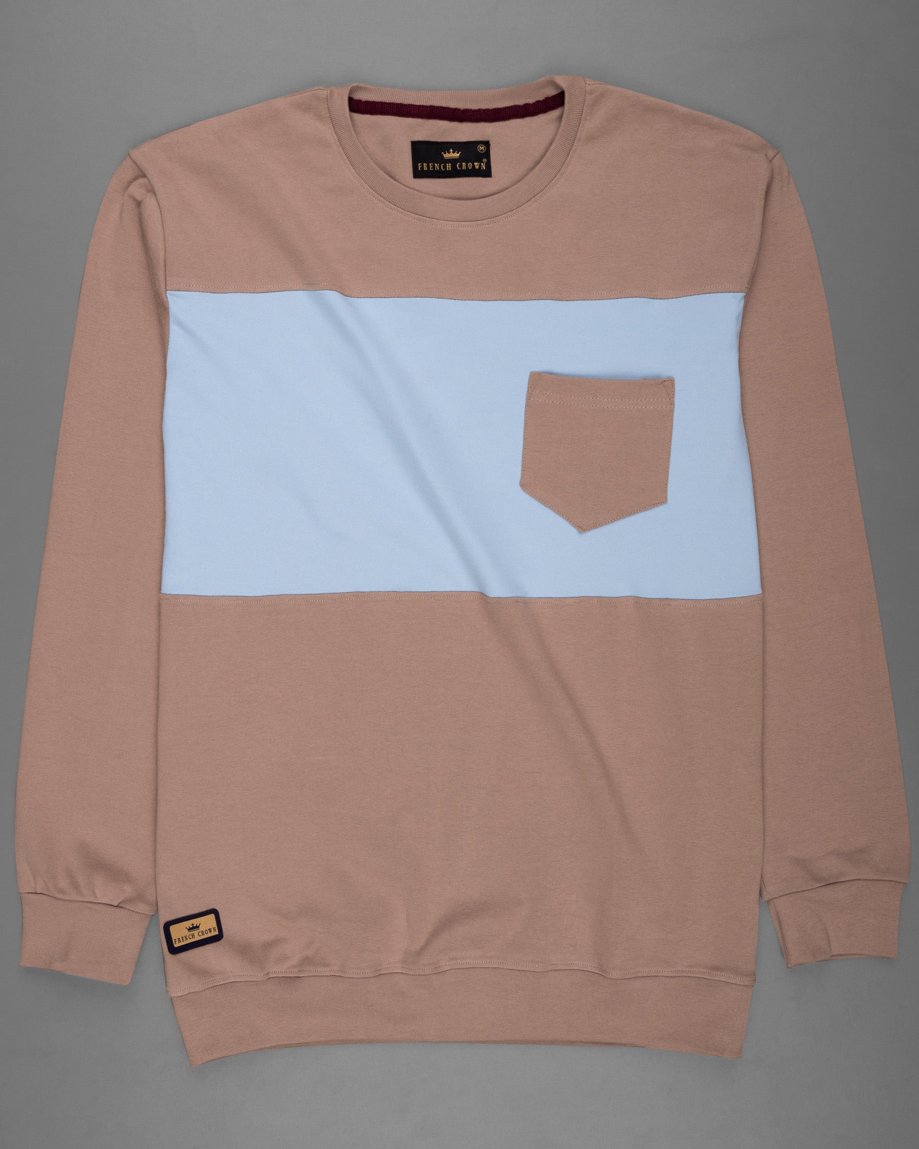 Sandrift Brown Full Sleeve Premium Cotton Jersey Sweatshirt TS515-S, TS515-M, TS515-L, TS515-XL, TS515-XXL