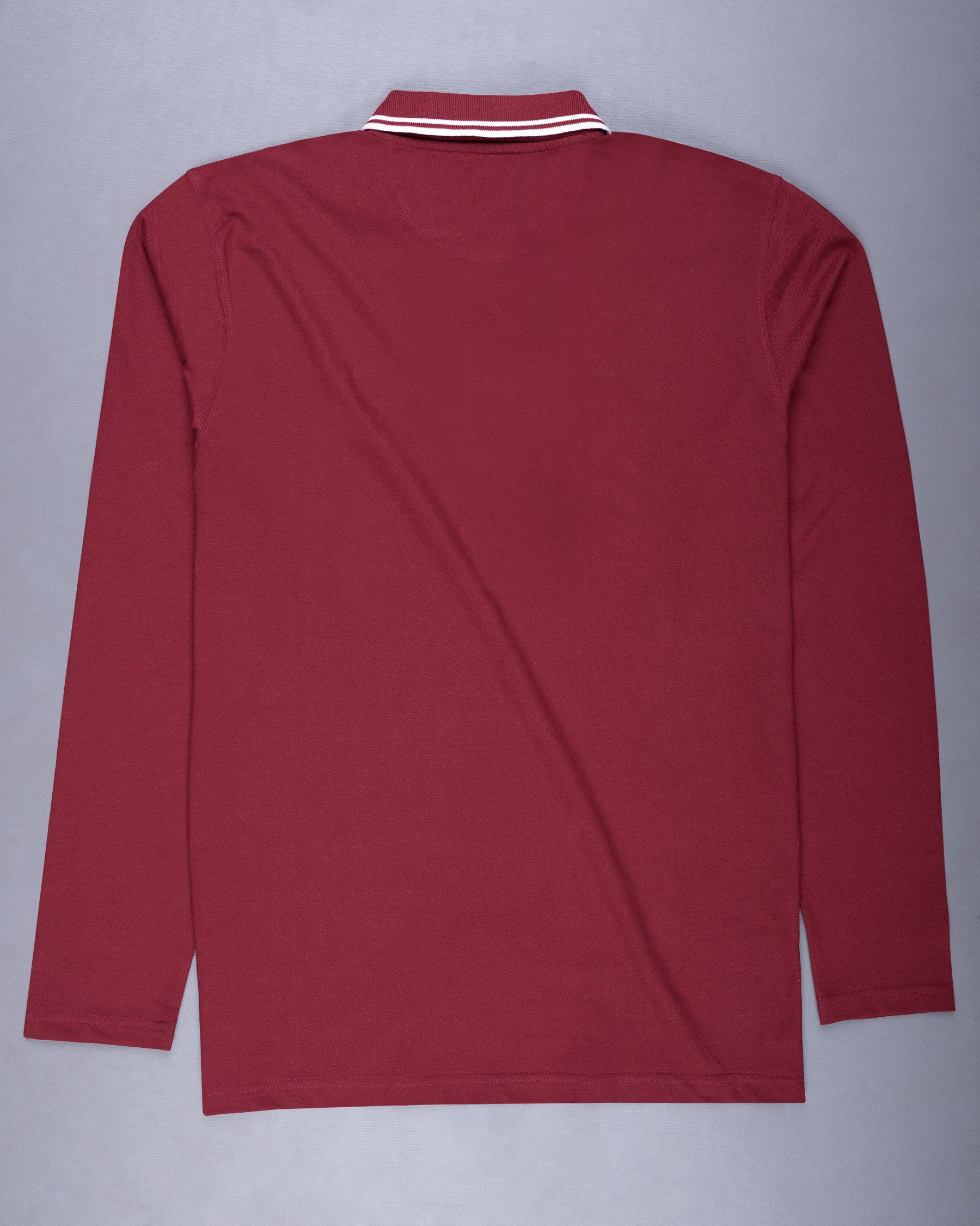 Merlot Red Super Soft Full Sleeve Mercerised Pique Polo TS563-S, TS563-M, TS563-L, TS563-XL, TS563-XXL
