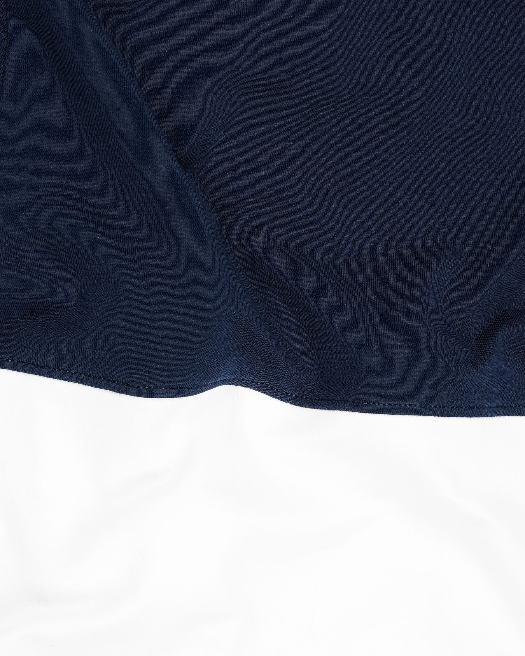 Bright White with Bleached Cedar Blue and Red Colour Block Hoodie Sweatshirt TS582-S, TS582-M, TS582-L, TS582-XL, TS582-XXL