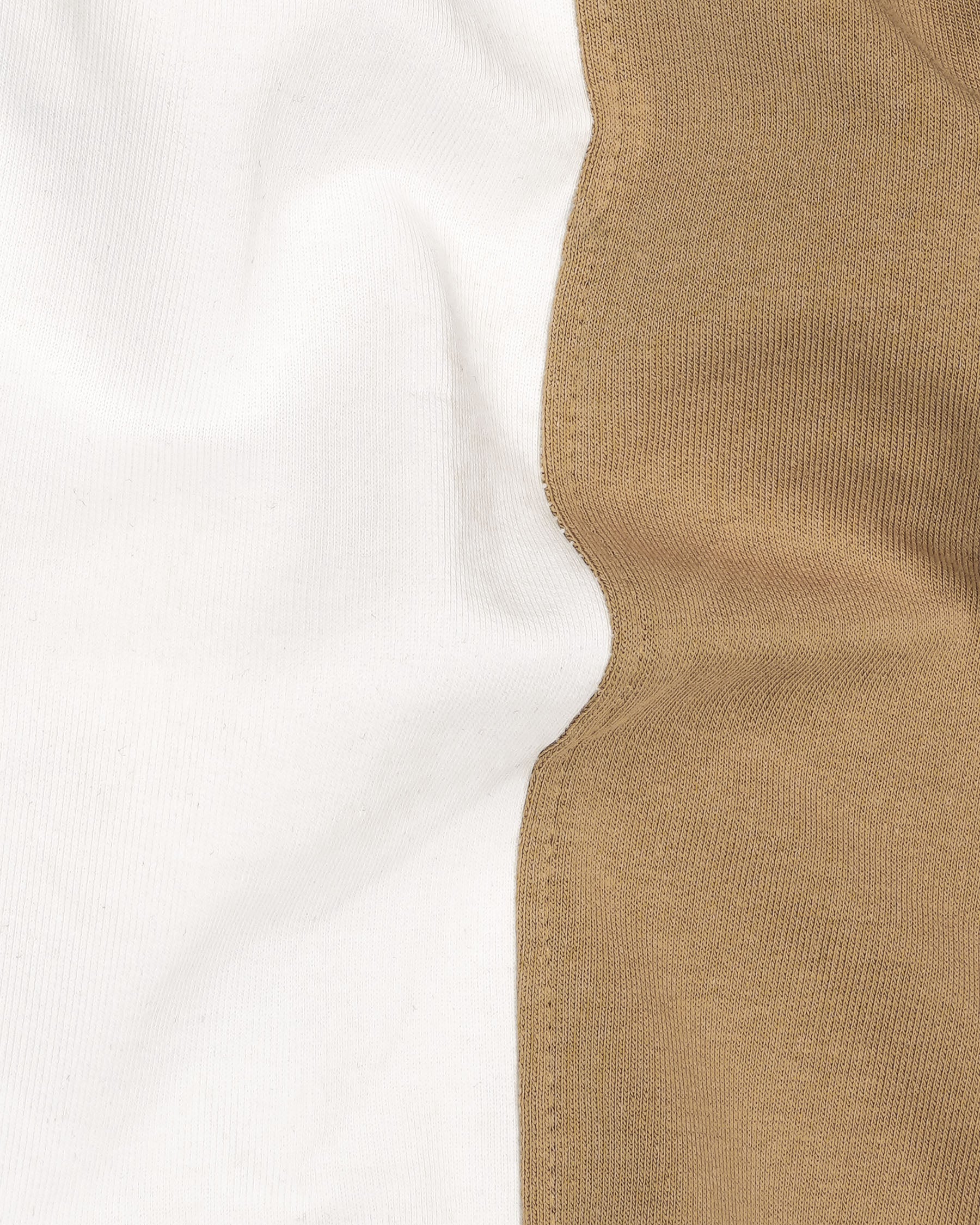 Bright White and Muesli Brown Sweatshirt TS594-S, TS594-M, TS594-L, TS594-XL, TS594-XXL