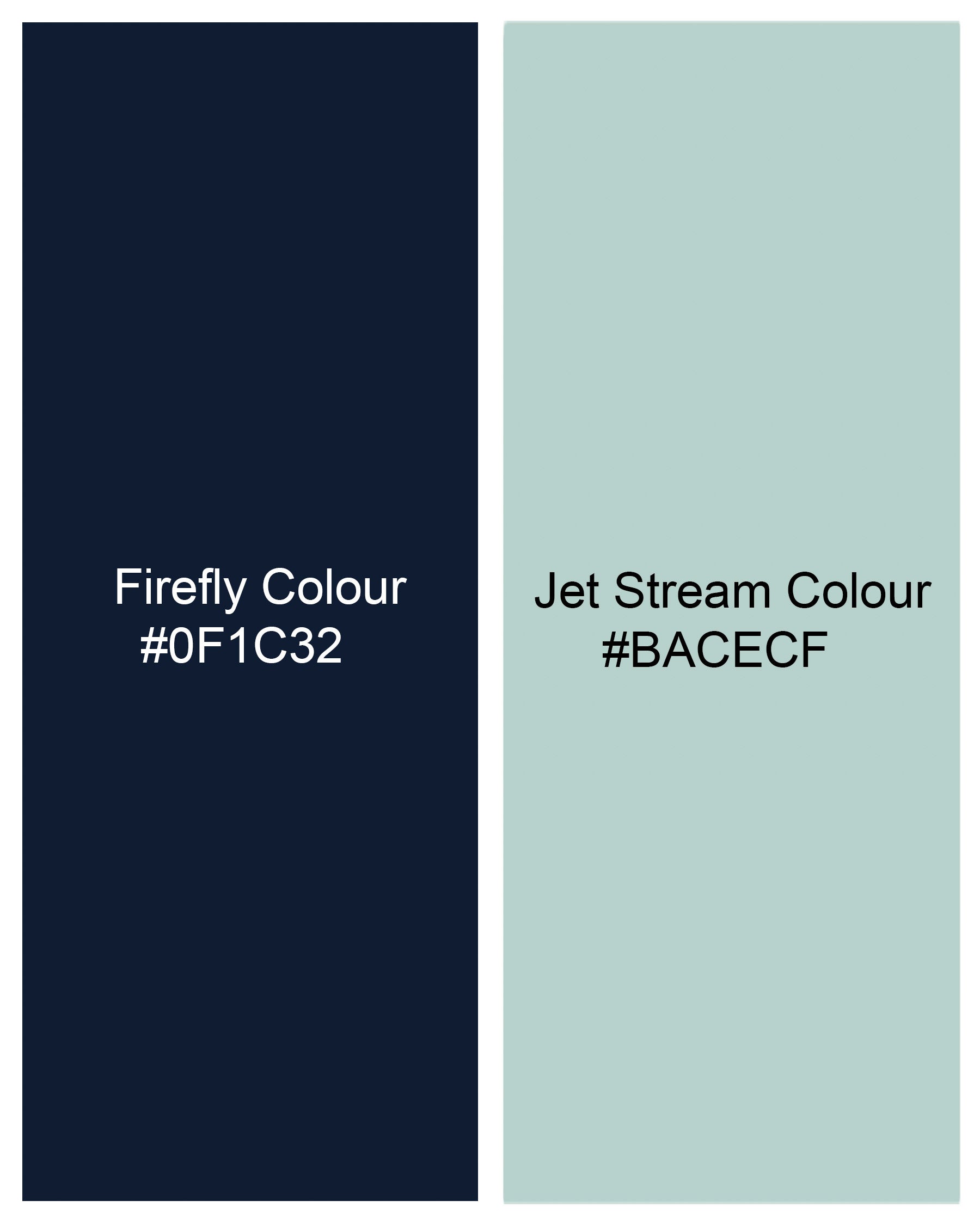 Jet Stream Green with Firefly Blue Premium Cotton Sweatshirt TS601-S, TS601-M, TS601-L, TS601-XL, TS601-XXL