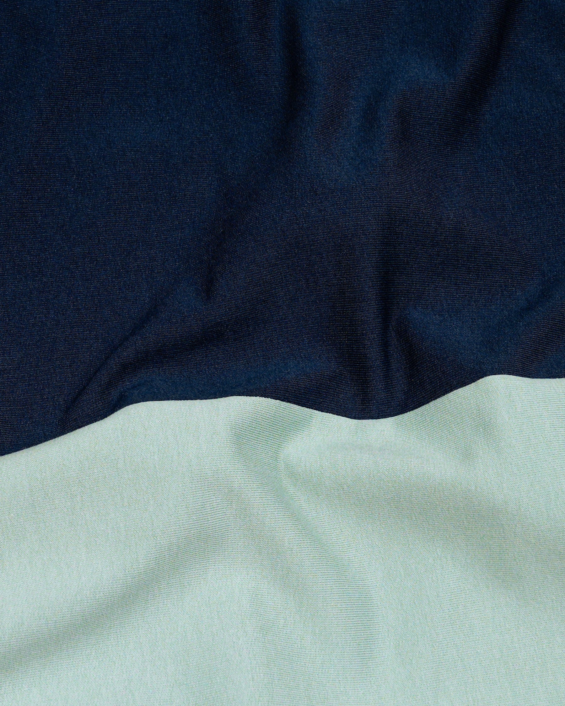 Jet Stream Green with Firefly Blue Premium Cotton Sweatshirt TS601-S, TS601-M, TS601-L, TS601-XL, TS601-XXL