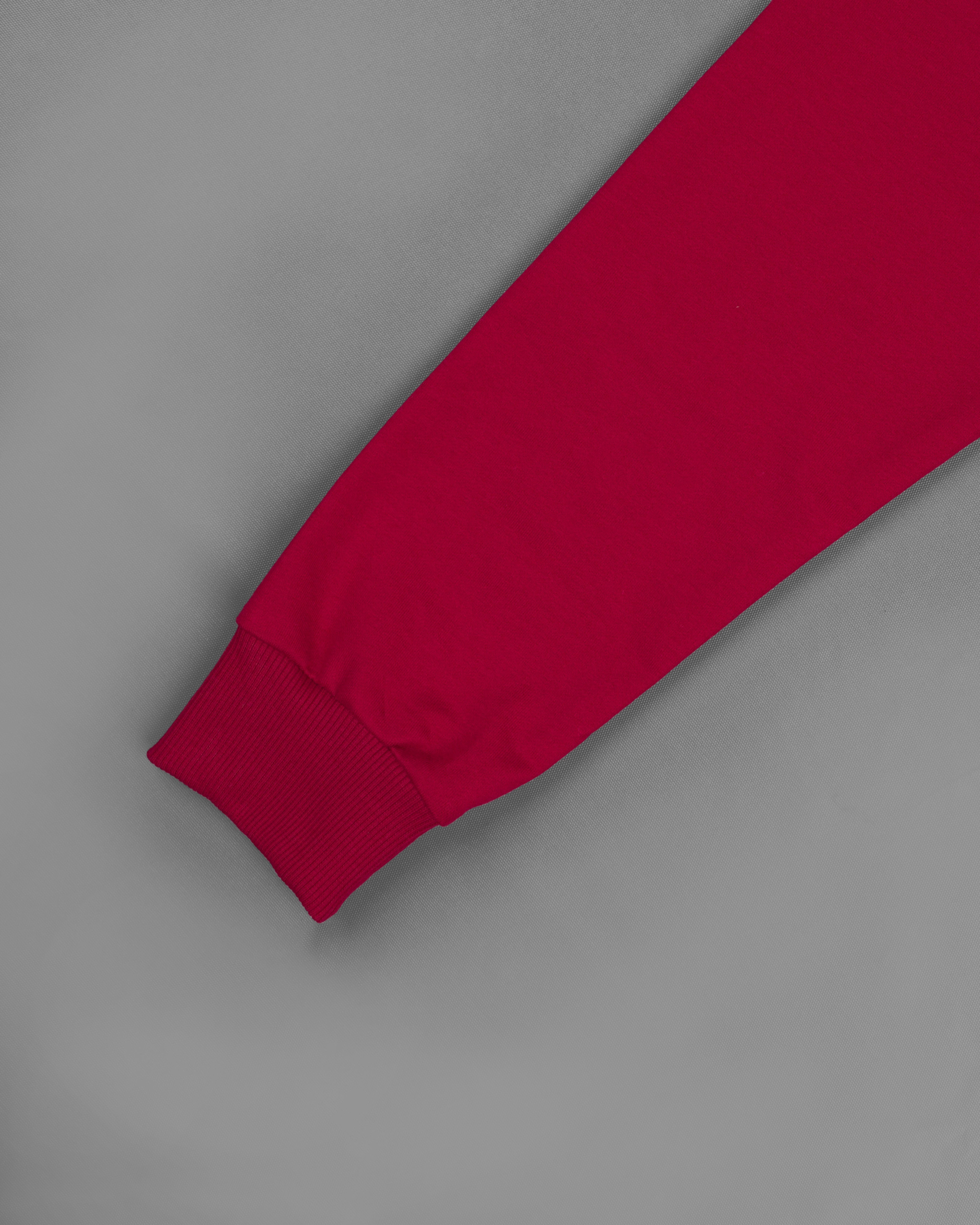 Bright White with Claret Red and Everglade Green Block Pattern Super Soft Premium Cotton Hoodie Sweatshirt TS609-S, TS609-M, TS609-L, TS609-XL, TS609-XXL
