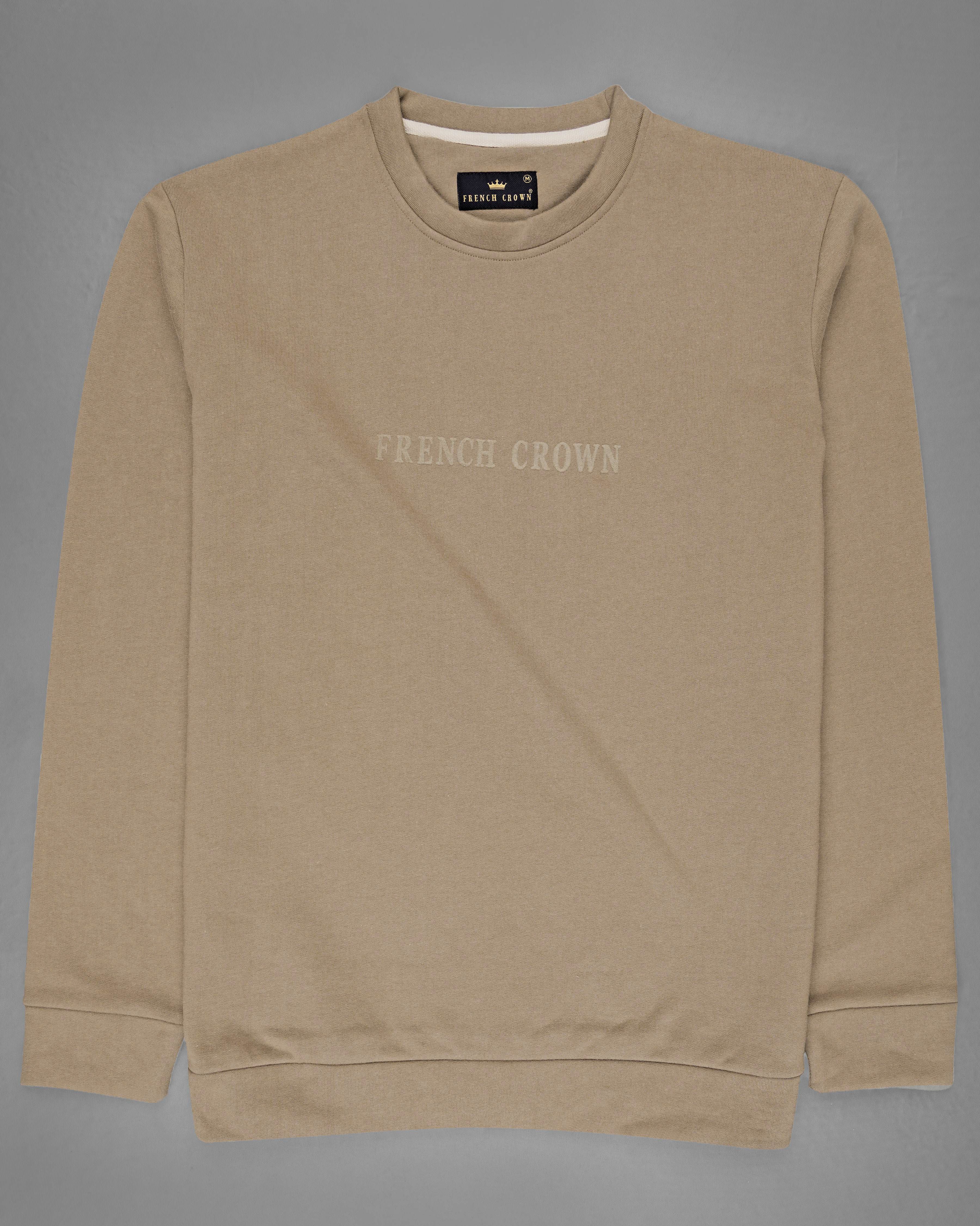 Shadow Brown Full Sleeve Premium Cotton Heavyweight Sweatshirt TS616-S, TS616-M, TS616-L, TS616-XL, TS616-XXL