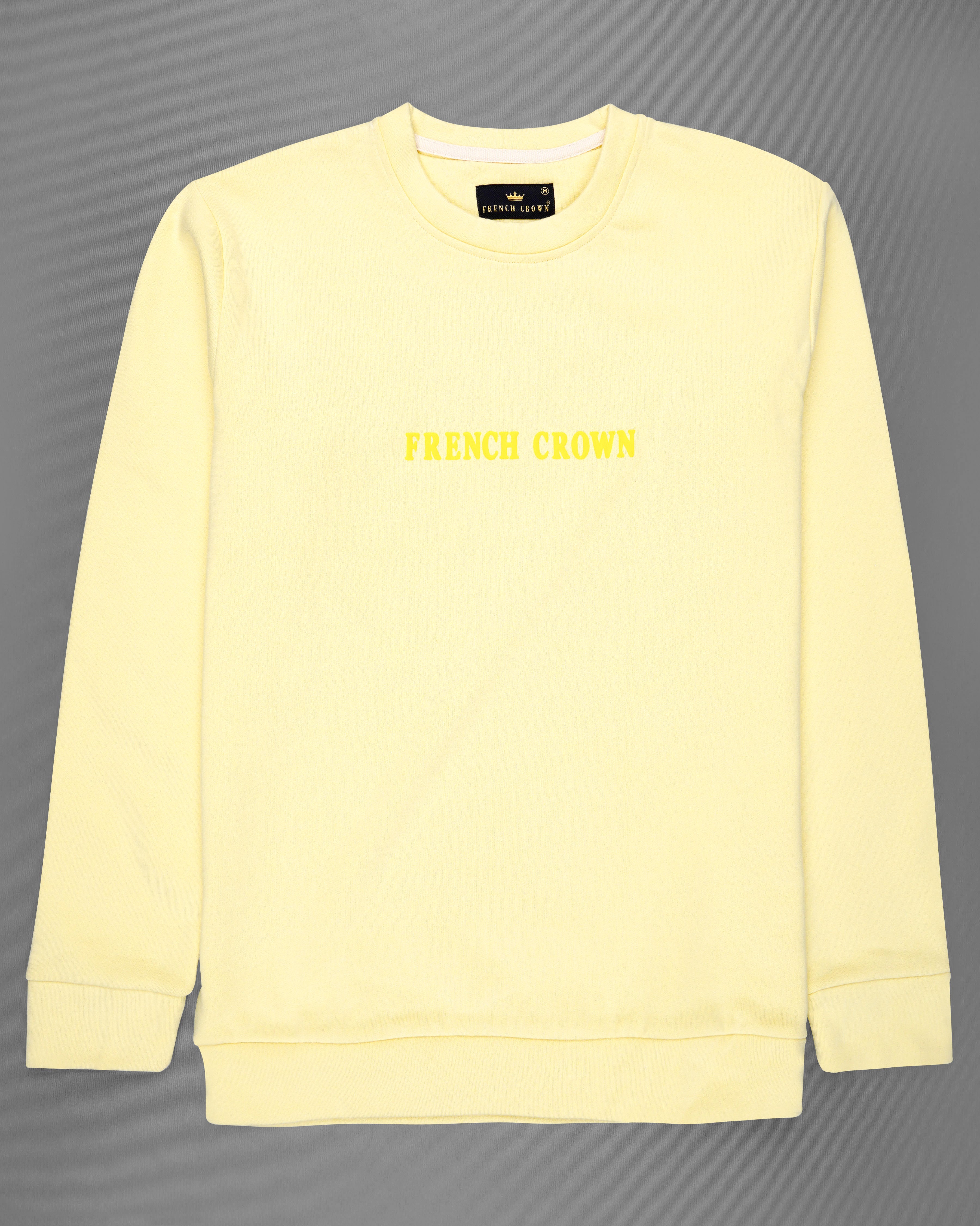 Colonial Yellow Full Sleeve Premium Cotton Heavyweight Sweatshirt TS617-S, TS617-M, TS617-L, TS617-XL, TS617-XXL