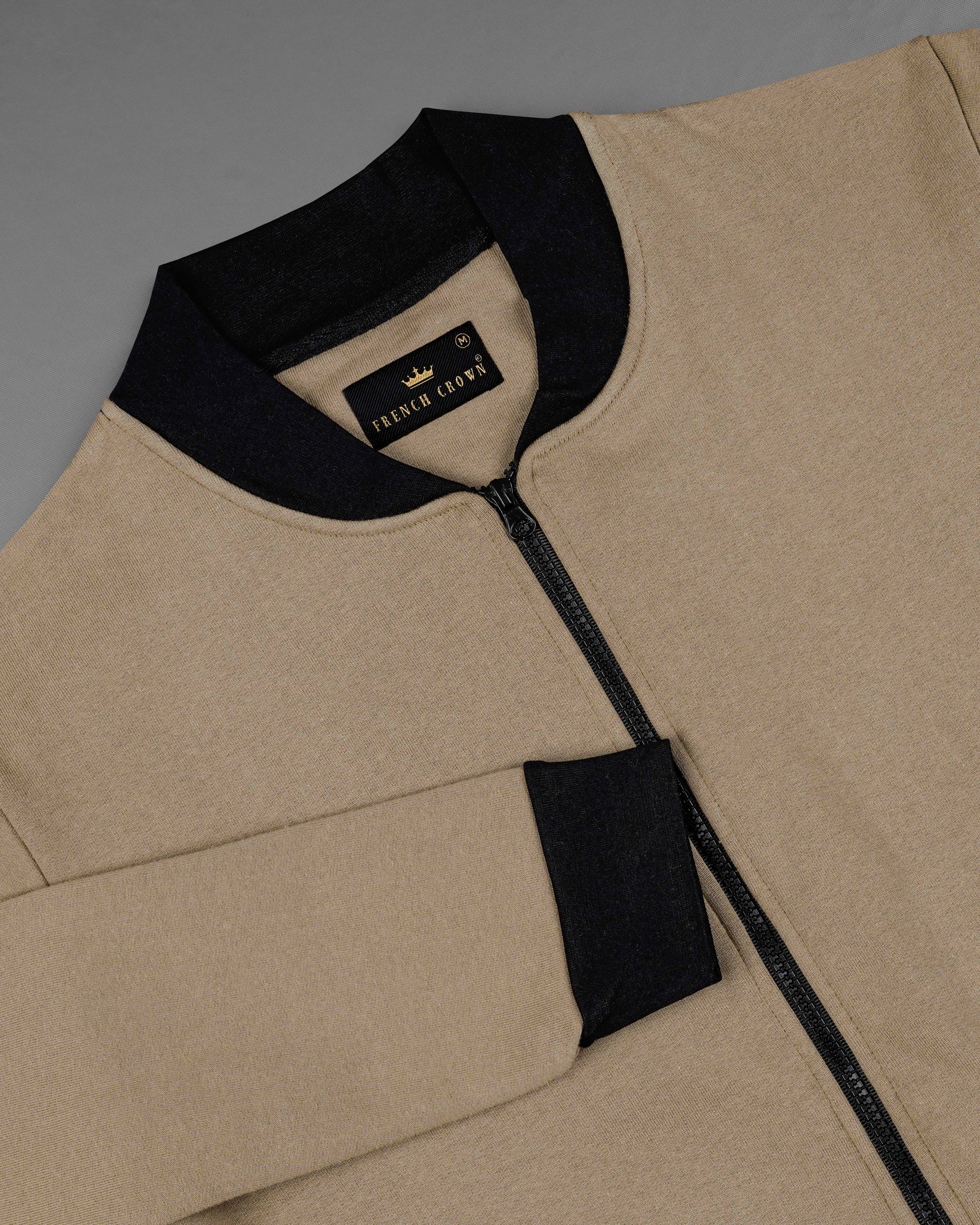 Pale Oyster Brown Heavyweight Bomber Jacket TS631-38, TS631-39, TS631-40, TS631-42, TS631-44, TS631-46