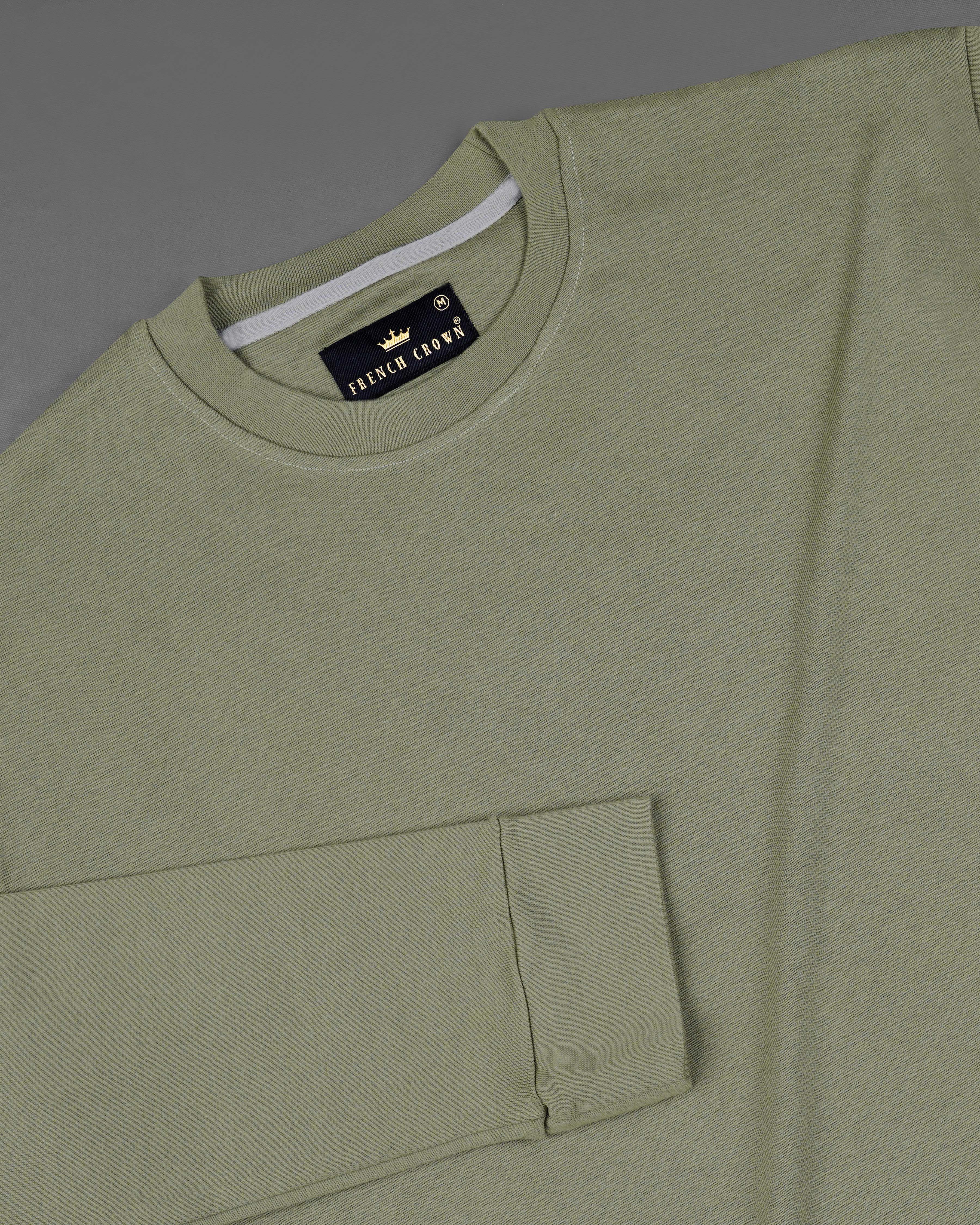 Shadow Green Full Sleeve Premium Cotton Jersey Sweatshirt TS632-S, TS632-M, TS632-L, TS632-XL, TS632-XXL