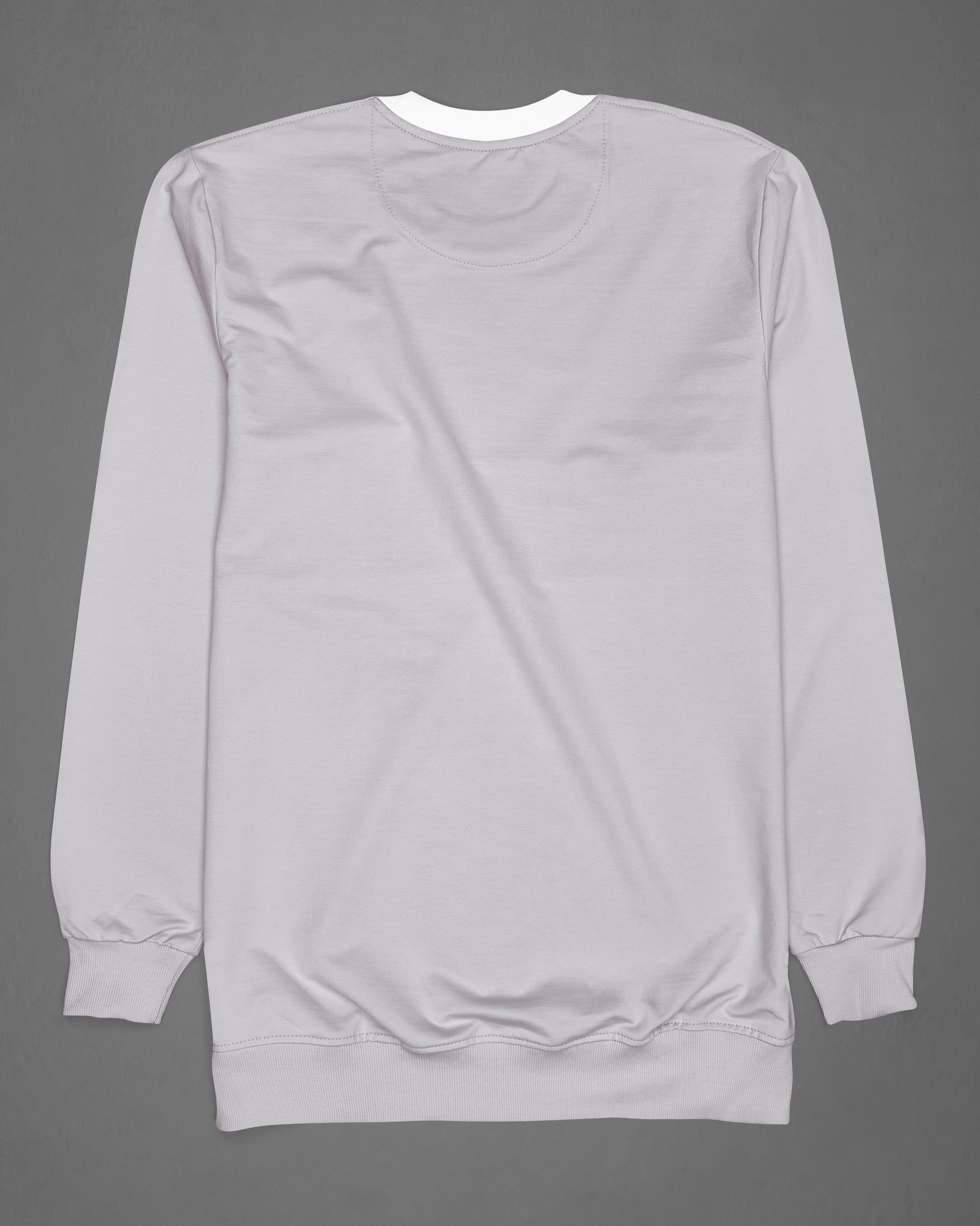 Cloud Gray with White and Black Block Pattern Sweatshirt TS667-S, TS667-M, TS667-L, TS667-XL, TS667-XXL