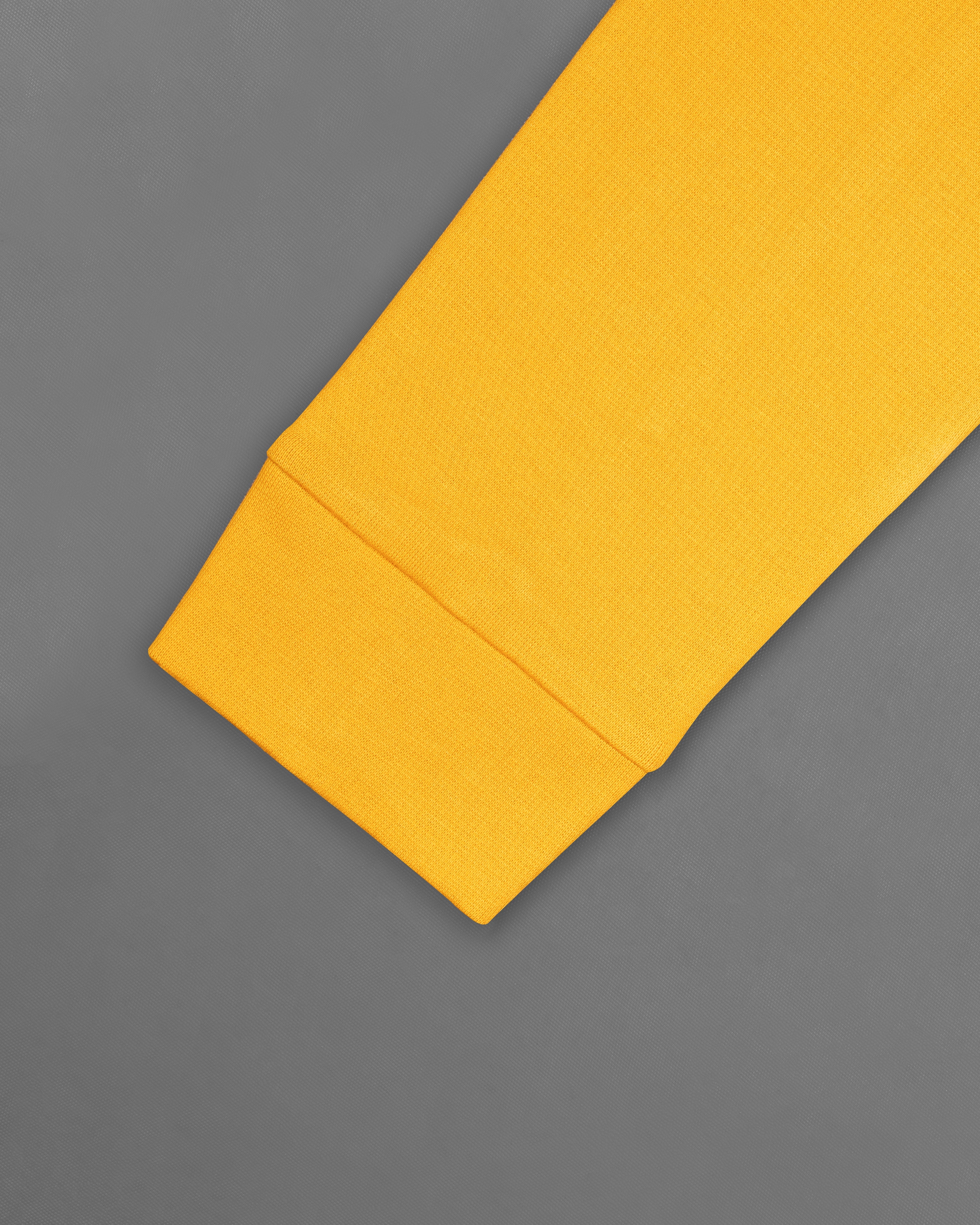 Macaroni Yellow with a Black Patch Pocket Premium Jersey Sweatshirt TS699-S, TS699-M, TS699-L, TS699-XL, TS699-XXL