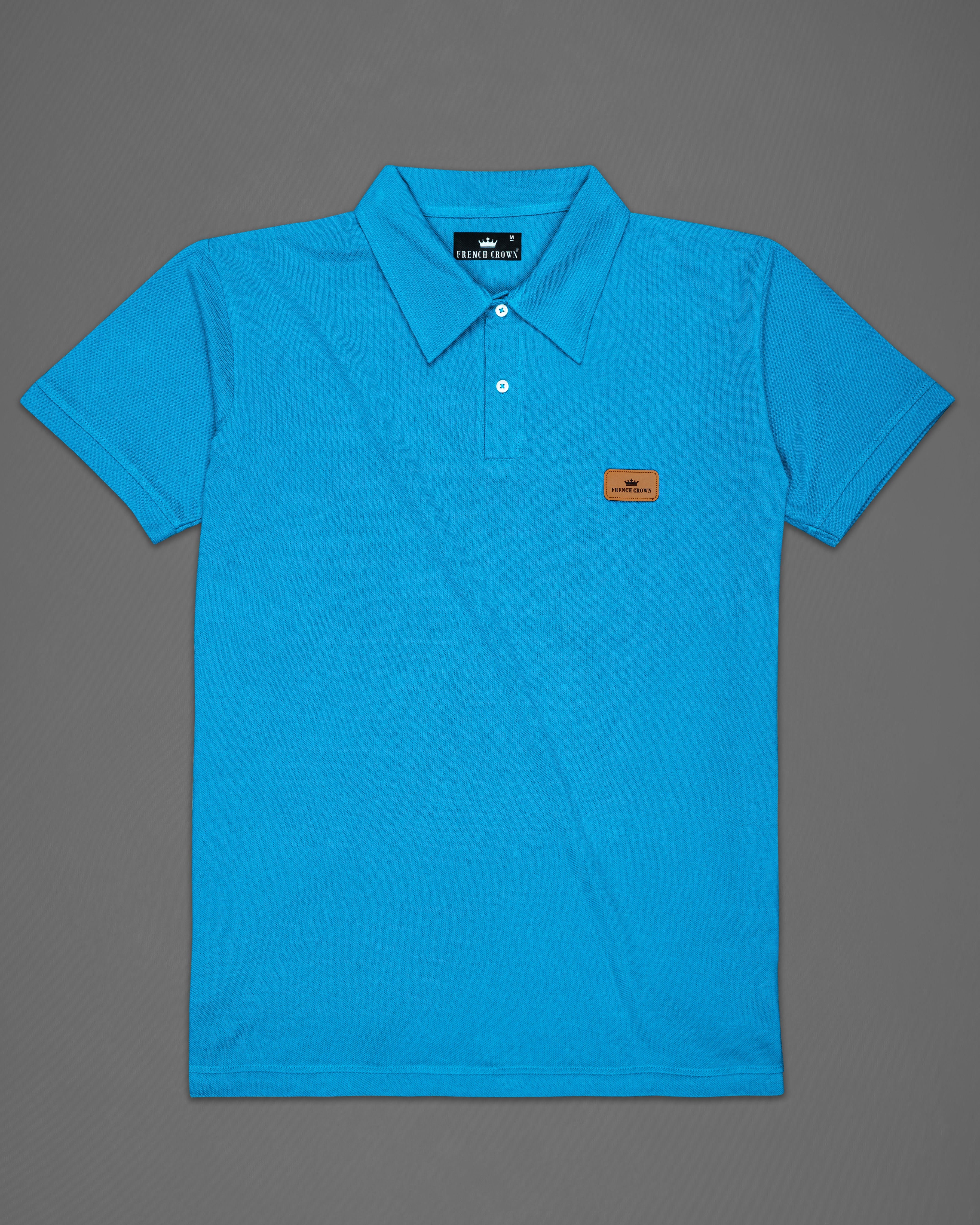 Bondi Blue Organic Cotton Mercerised Pique Polo TS775-S, TS775-M, TS775-L, TS775-XL, TS775-XXL
