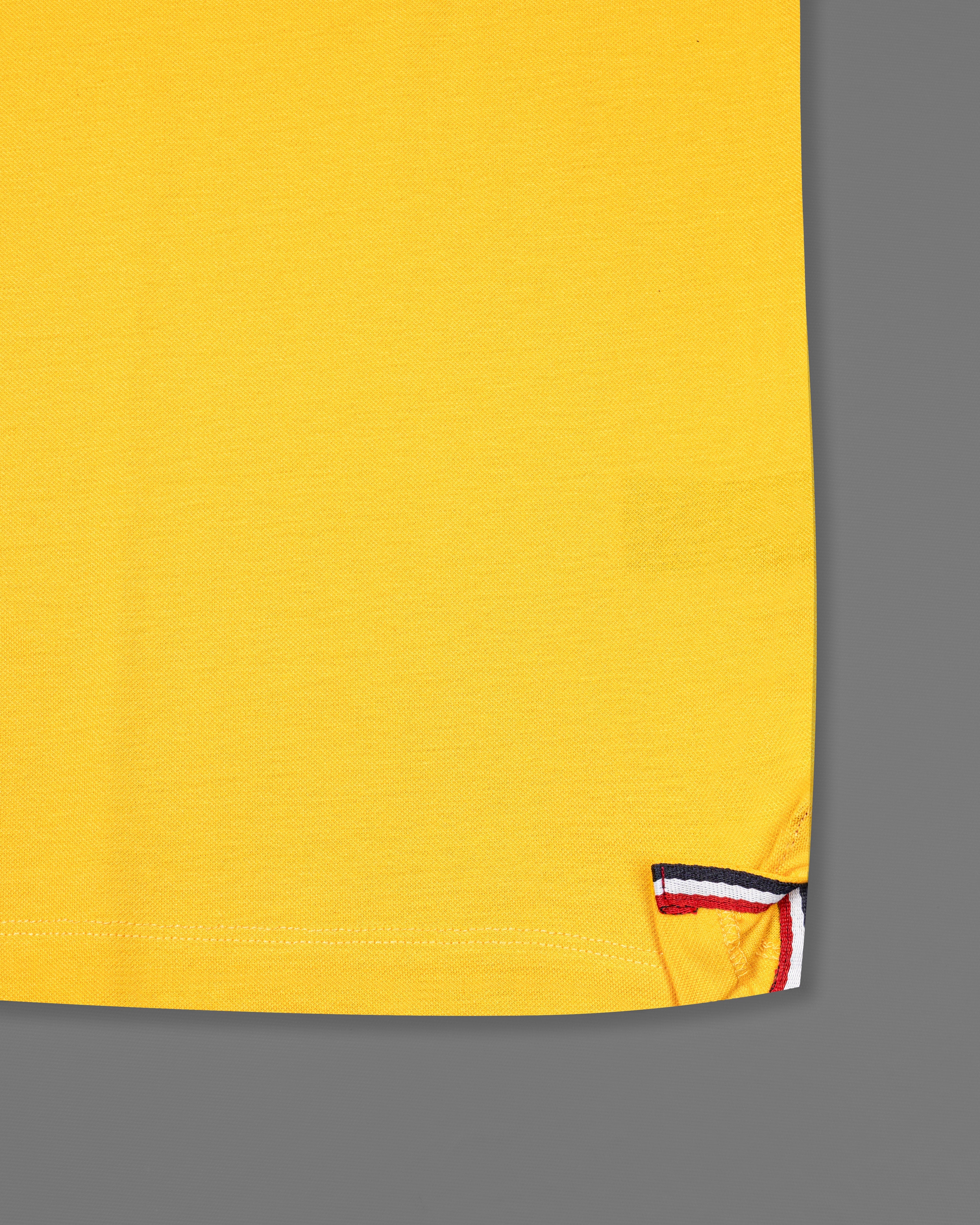 Sunglow Yellow Organic Cotton Mercerised Pique Polo TS805-S, TS805-M, TS805-L, TS805-XL, TS805-XXL