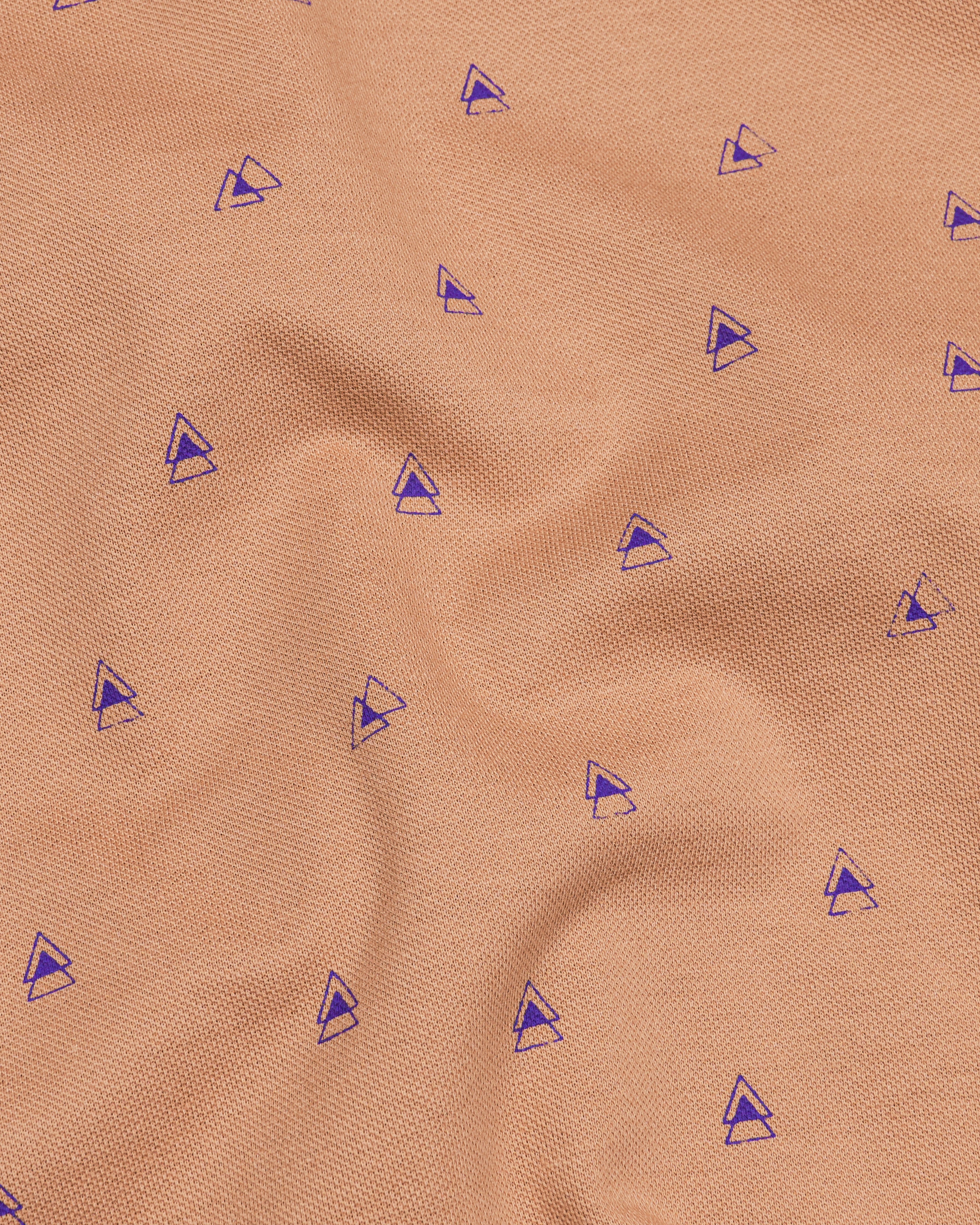 Whiskey Brown with Meteorite Purple Organic Cotton Mercerised Pique Polo TS813-S, TS813-M, TS813-L, TS813-XL, TS813-XXL