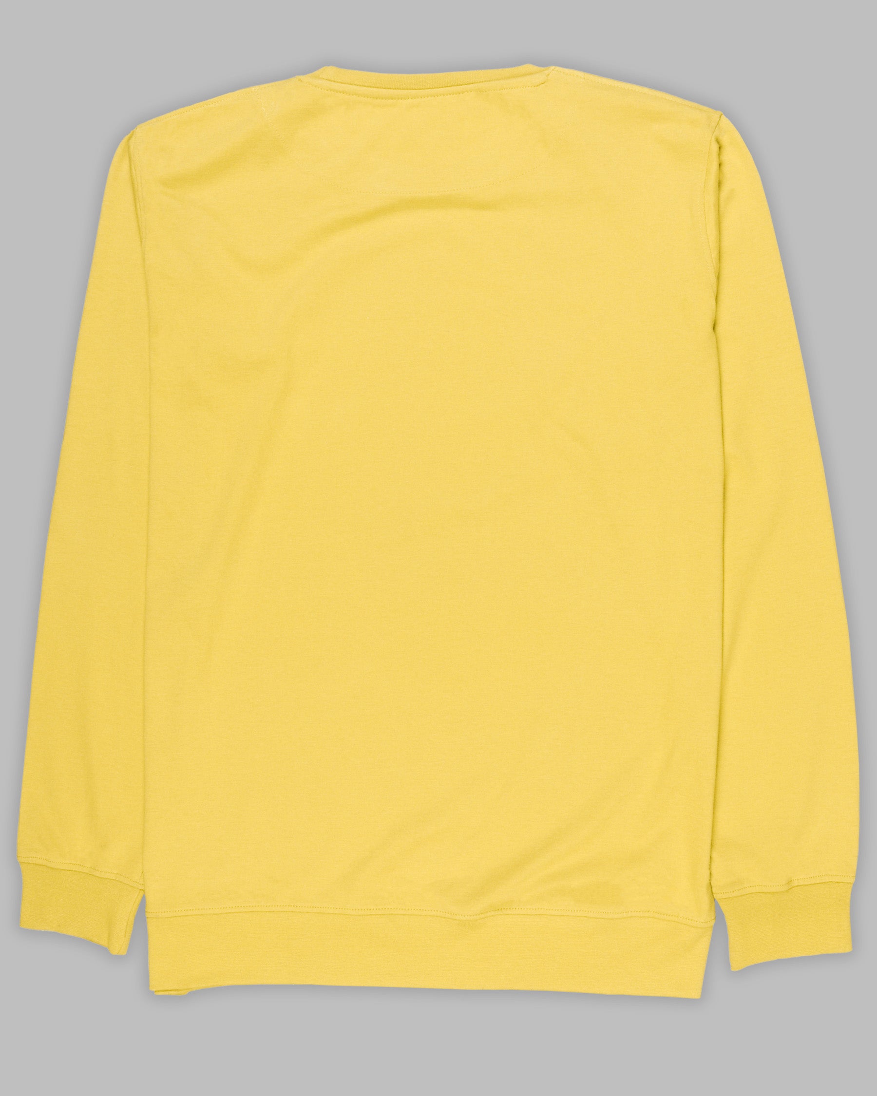 Corn yellow Super Soft Premium Cotton Full Sleeve Organic Cotton Brushed Sweatshirt TS169-S, TS169-M, TS169-L, TS169-XL, TS169-XXL
