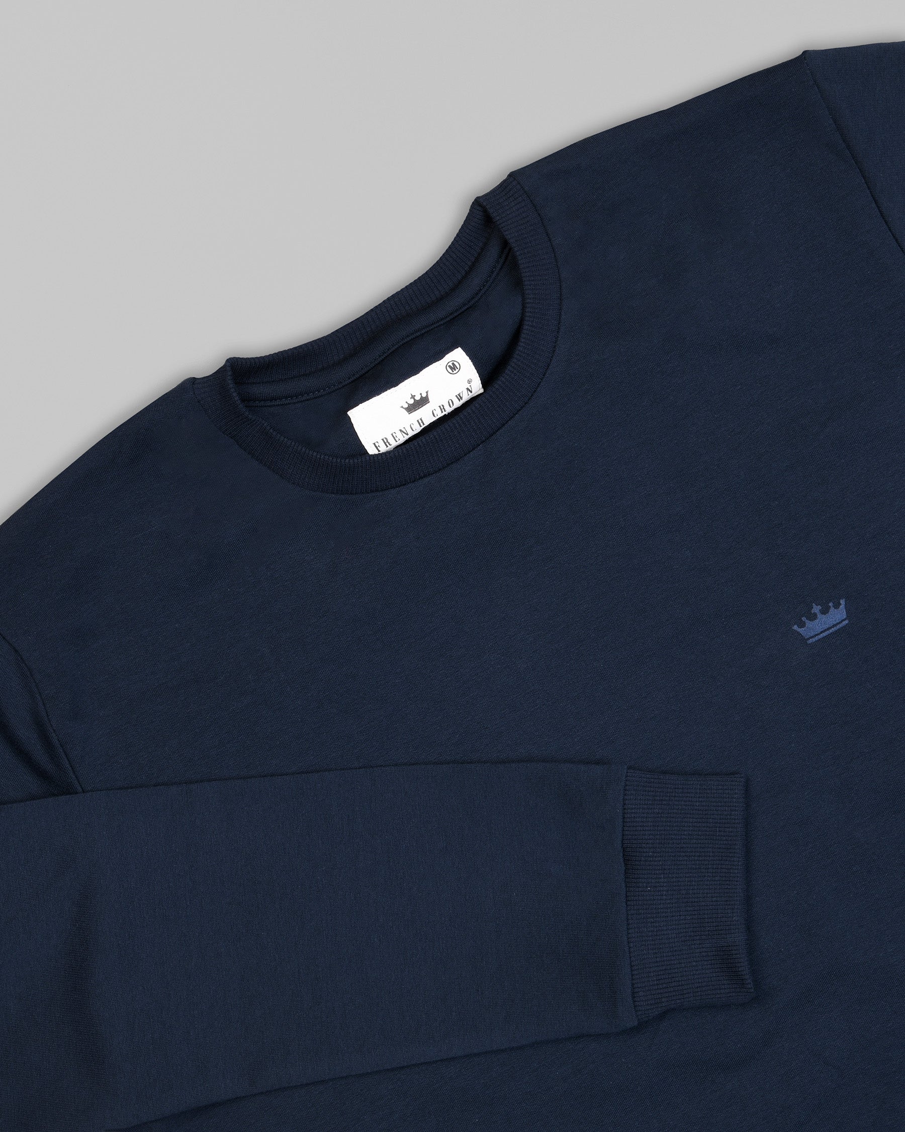 Navy Super Soft Premium Cotton Full Sleeve Sweatshirt TS051-XXL, TS051-S, TS051-L, TS051-M, TS051-XL