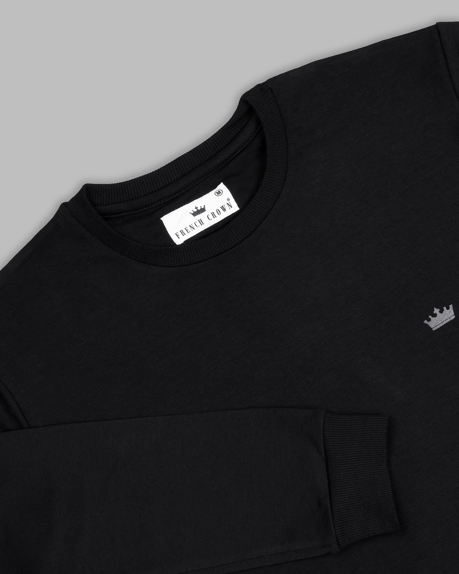 Jade Black Super Soft Premium Cotton Full Sleeve Sweatshirt TS056-S, TS056-M, TS056-L, TS056-XL, TS056-XXL, TS056-3XL, TS056-4XL