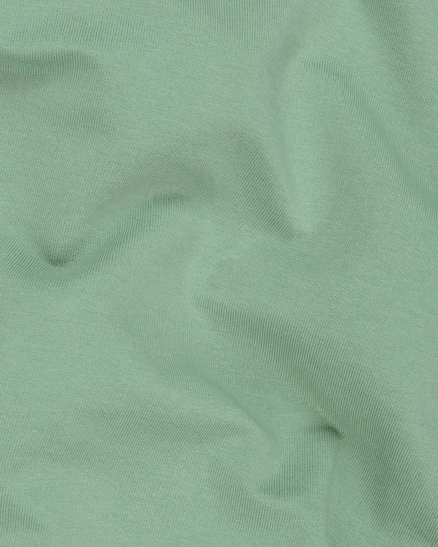 Cascade Green with Navy Blue Patch Worked Sweatshirt TS583-S, TS583-M, TS583-L, TS583-XL, TS583-XXL