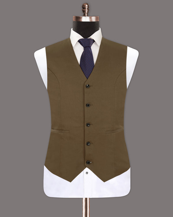 Hemlock Brown Premium Cotton Waistcoat V1256-36, V1256-38, V1256-40, V1256-42, V1256-44, V1256-46, V1256-48, V1256-50, V1256-52, V1256-54, V1256-56, V1256-58, V1256-60