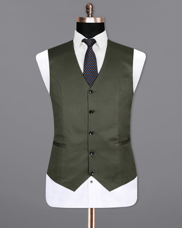 Millbrook Green Premium Cotton Waistcoat V1297-36, V1297-38, V1297-40, V1297-42, V1297-44, V1297-46, V1297-48, V1297-50, V1297-52, V1297-54, V1297-56, V1297-58, V1297-60