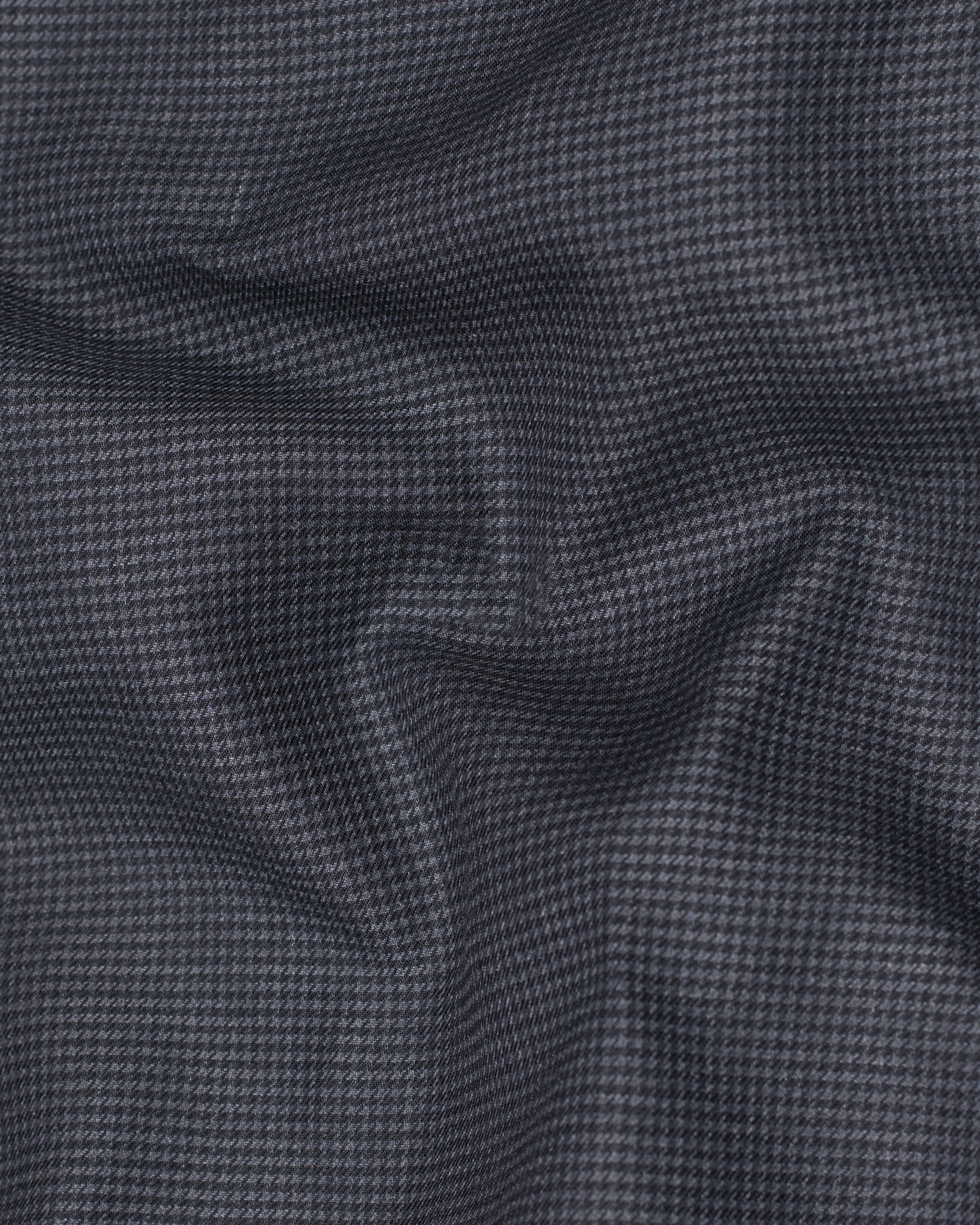 Pale Sky Grey houndstooth Wool Rich Waistcoat