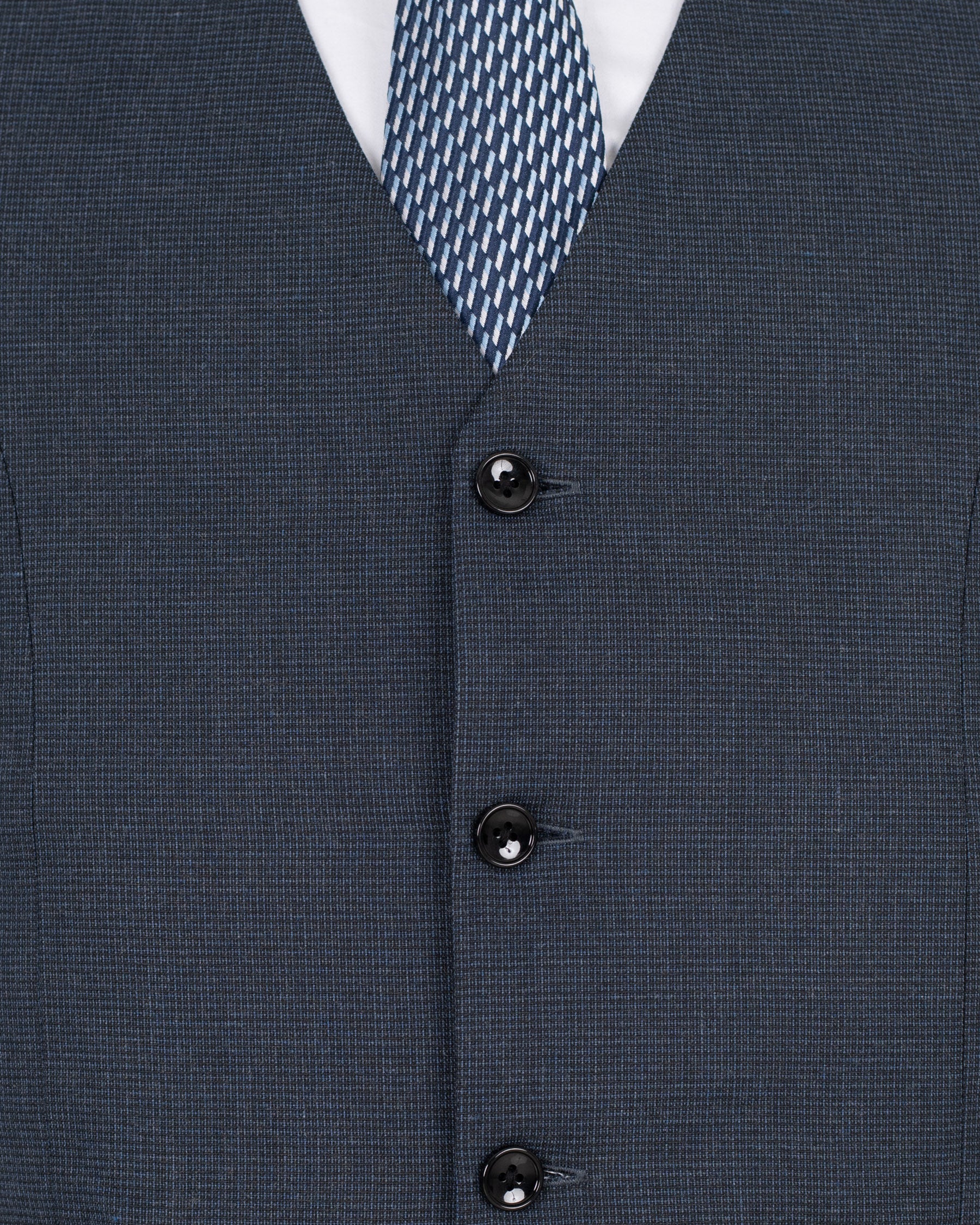 Maco Grey Wool Rich Waistcoat