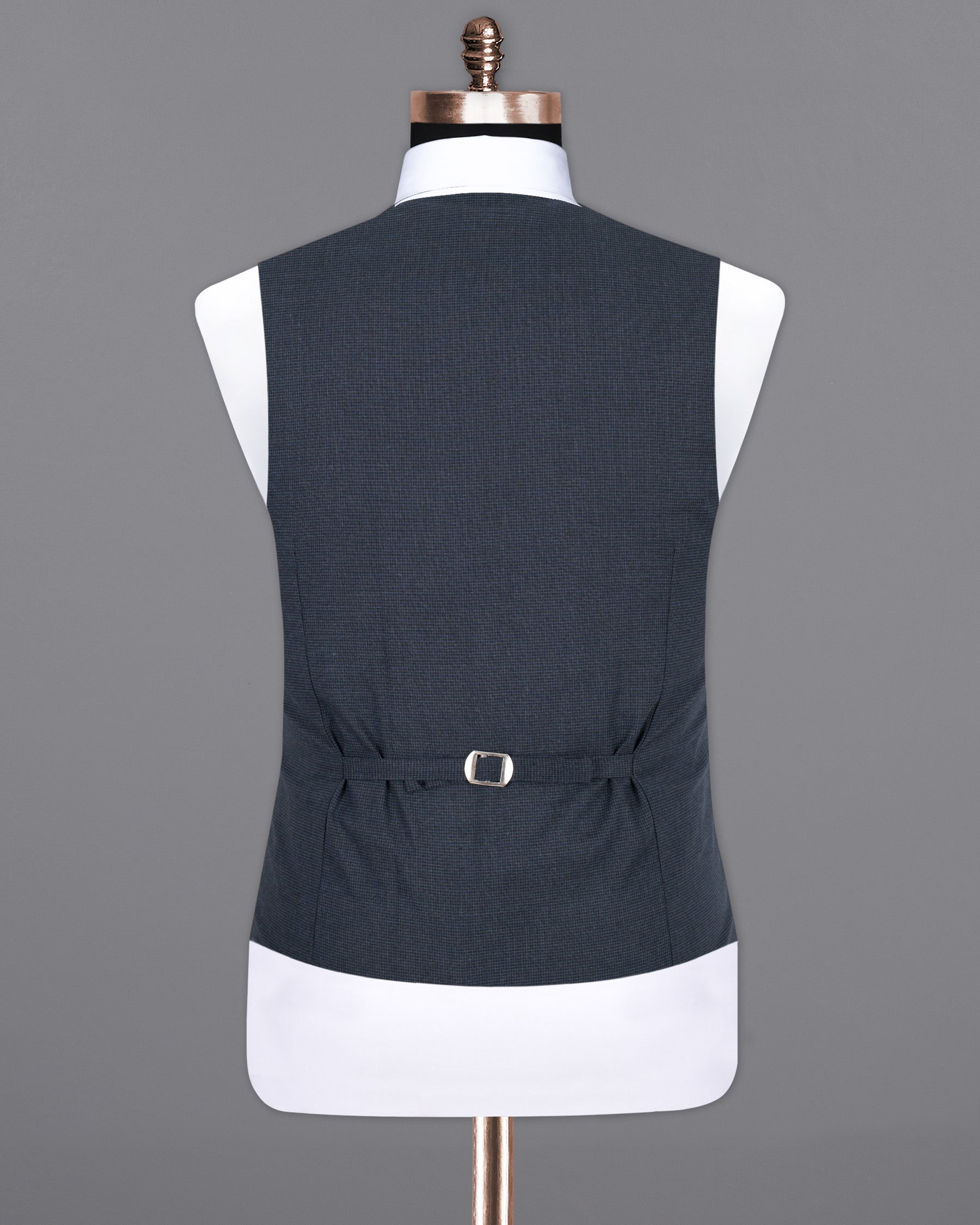 Maco Grey Wool Rich Waistcoat