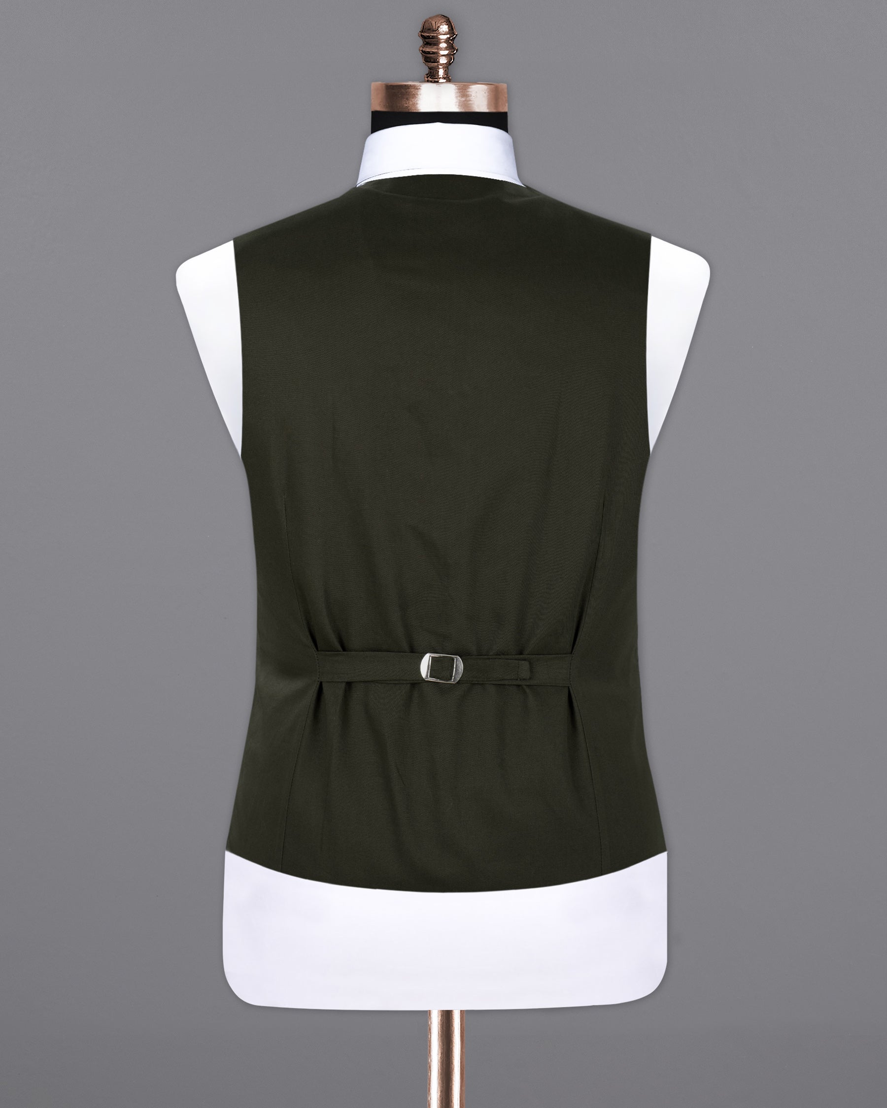 Log Cabin Green Premium Cotton Waistcoat