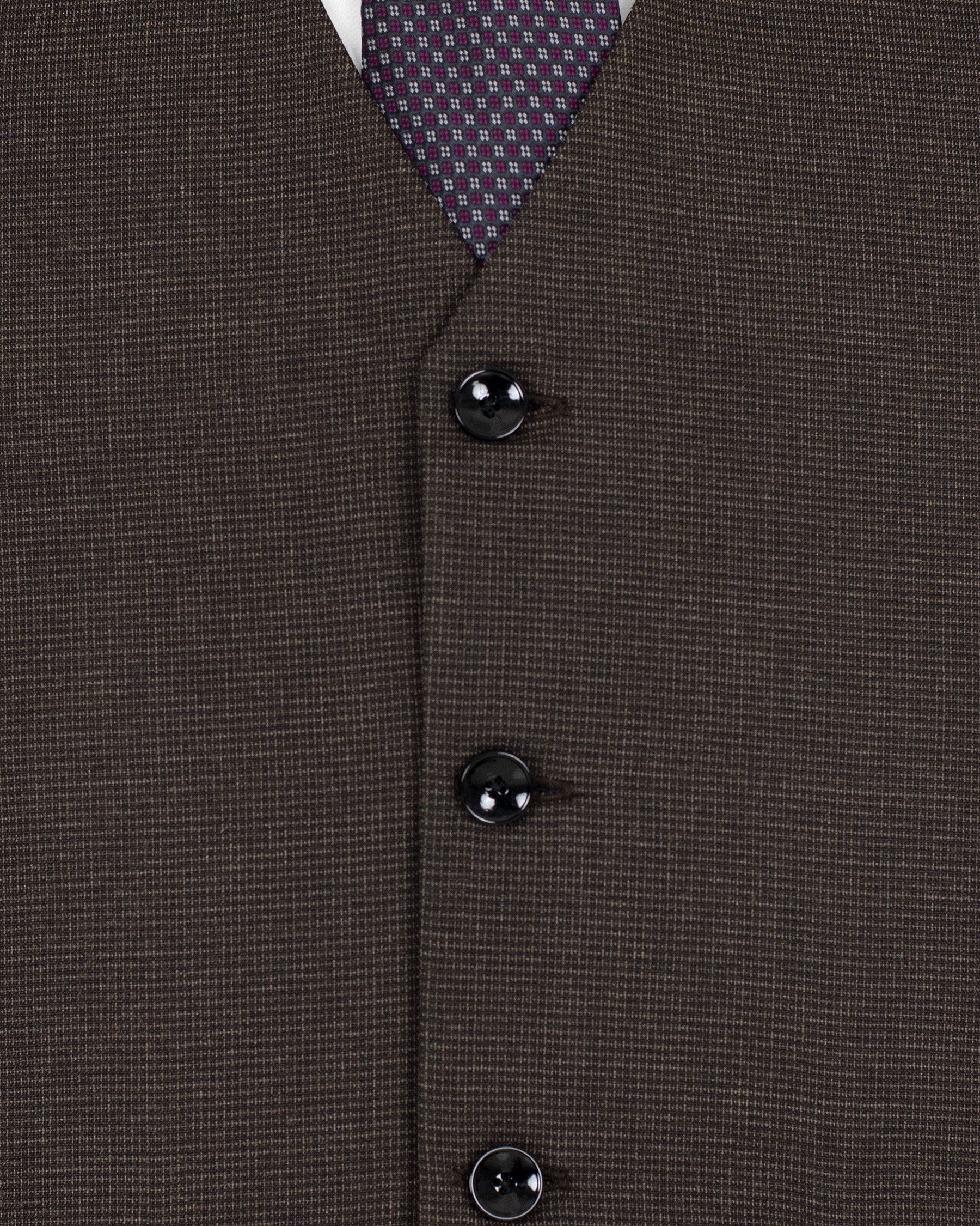 Coffee Bean Brown Premium Cotton Waistcoat