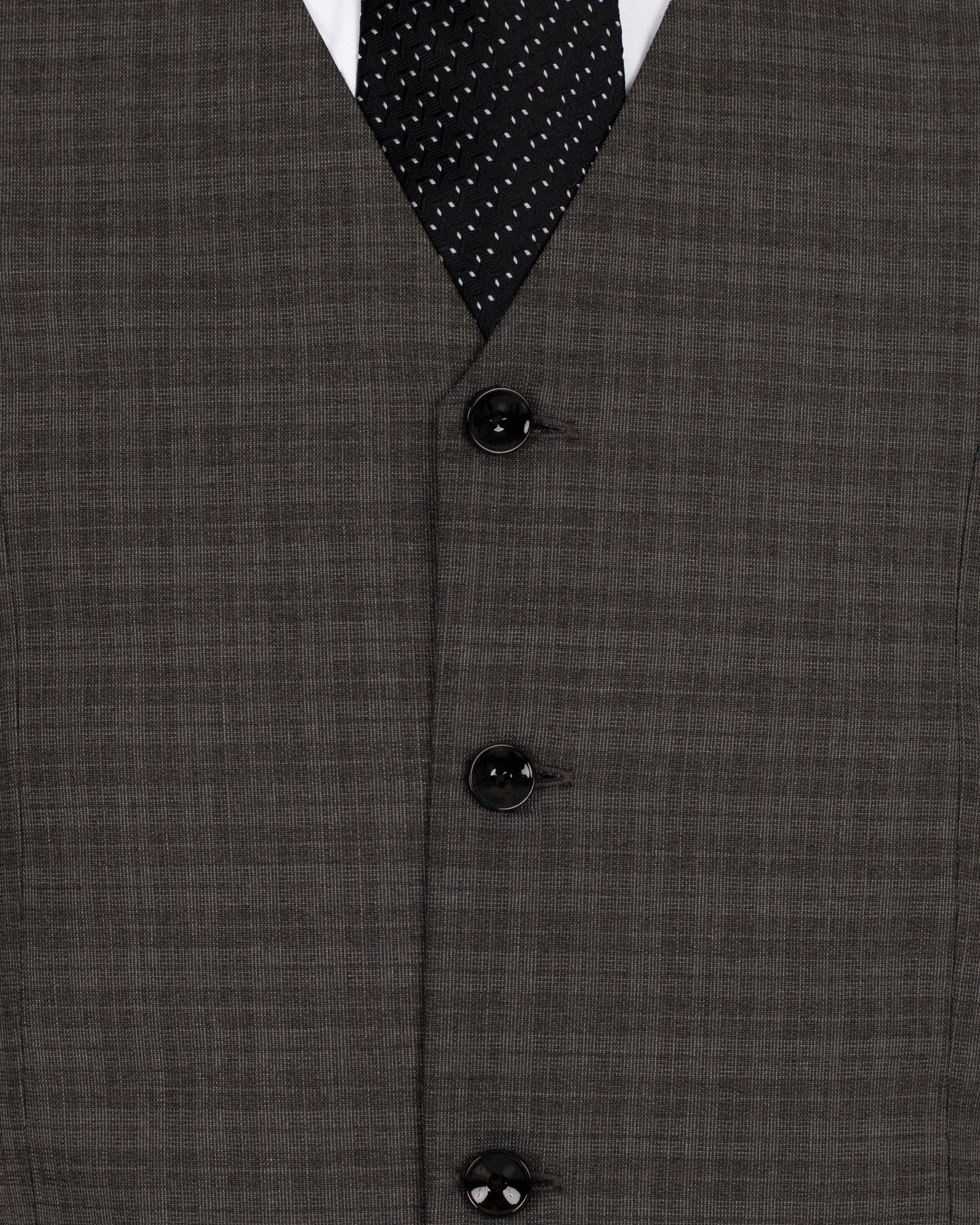 Birch Brown Wool Rich Waistcoat