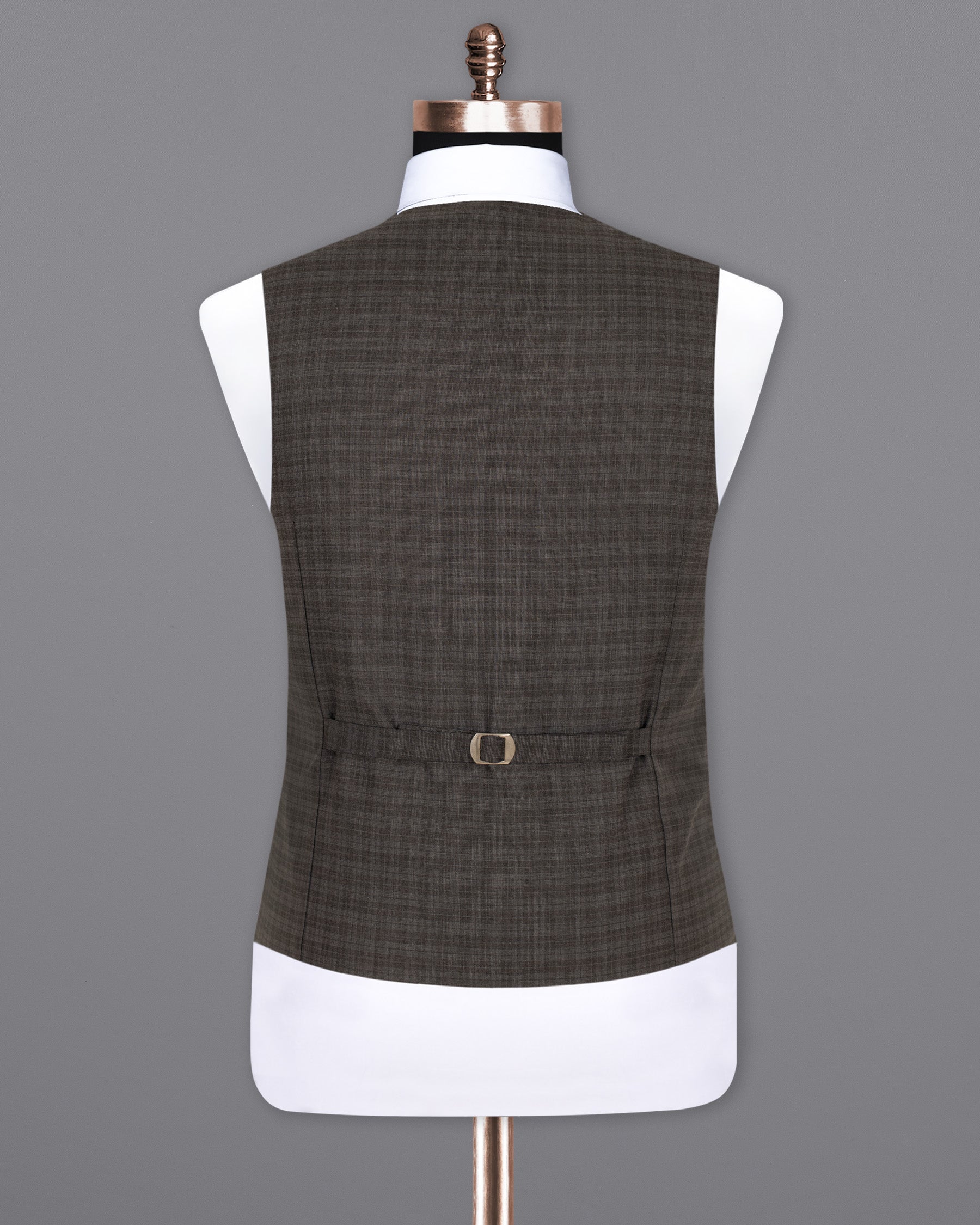 Birch Brown Wool Rich Waistcoat