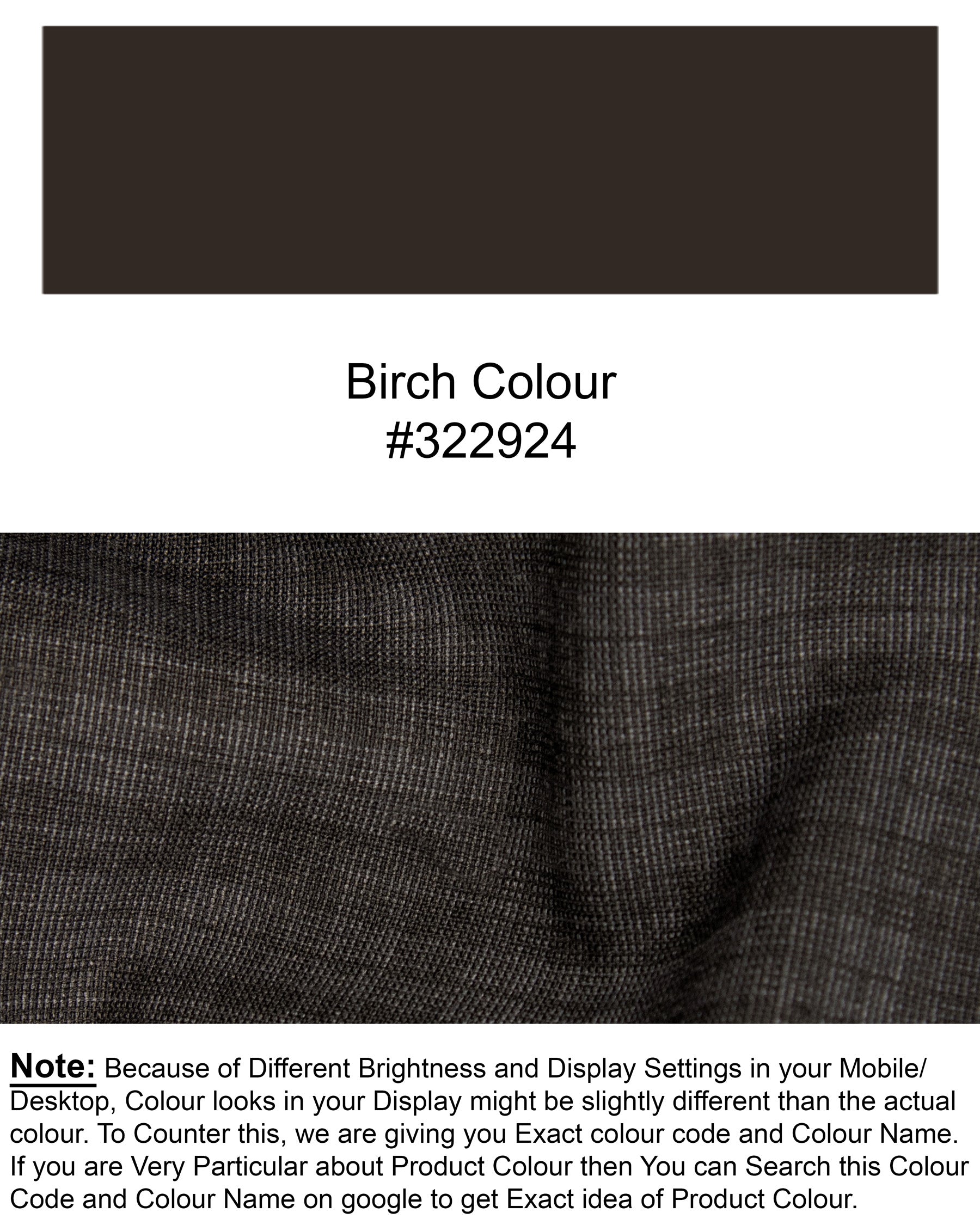 Birch Brown Wool Rich Waistcoat