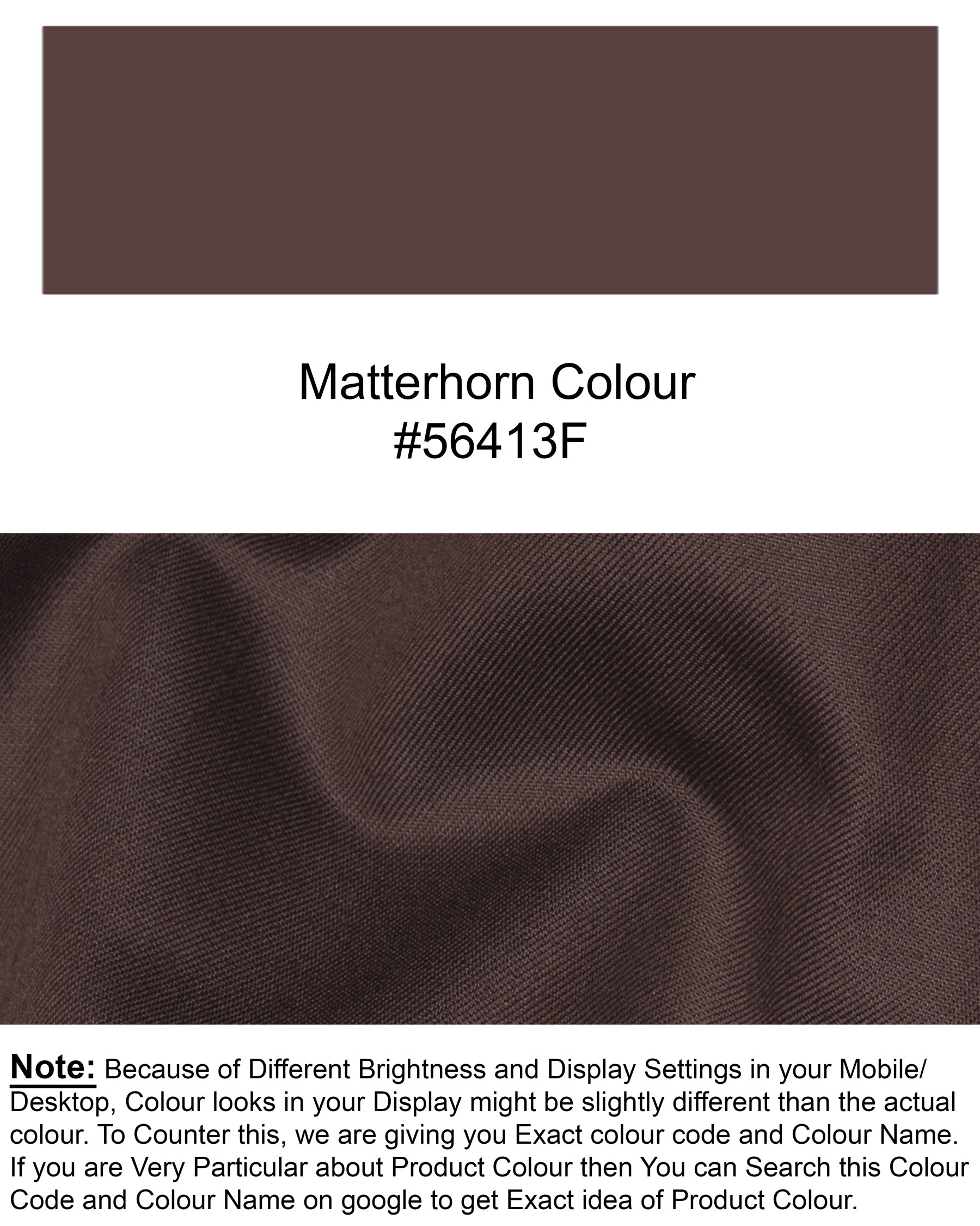 Matterhorn Brown Wool Rich Waistcoat