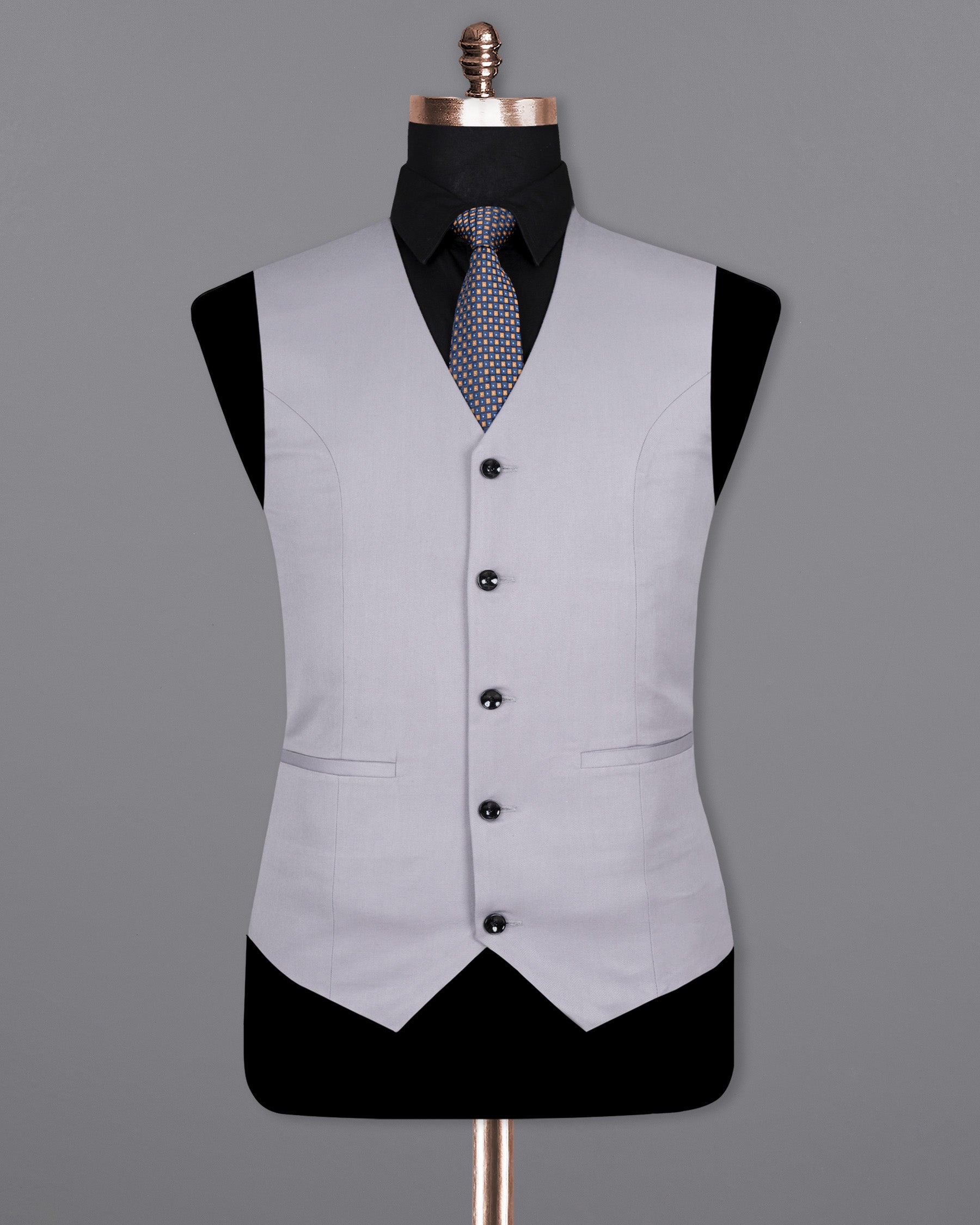 French Gray Wool rich Waistcoat V1410-36, V1410-38, V1410-40, V1410-42, V1410-44, V1410-46, V1410-48, V1410-50, V1410-52, V1410-54, V1410-56, V1410-58, V1410-60