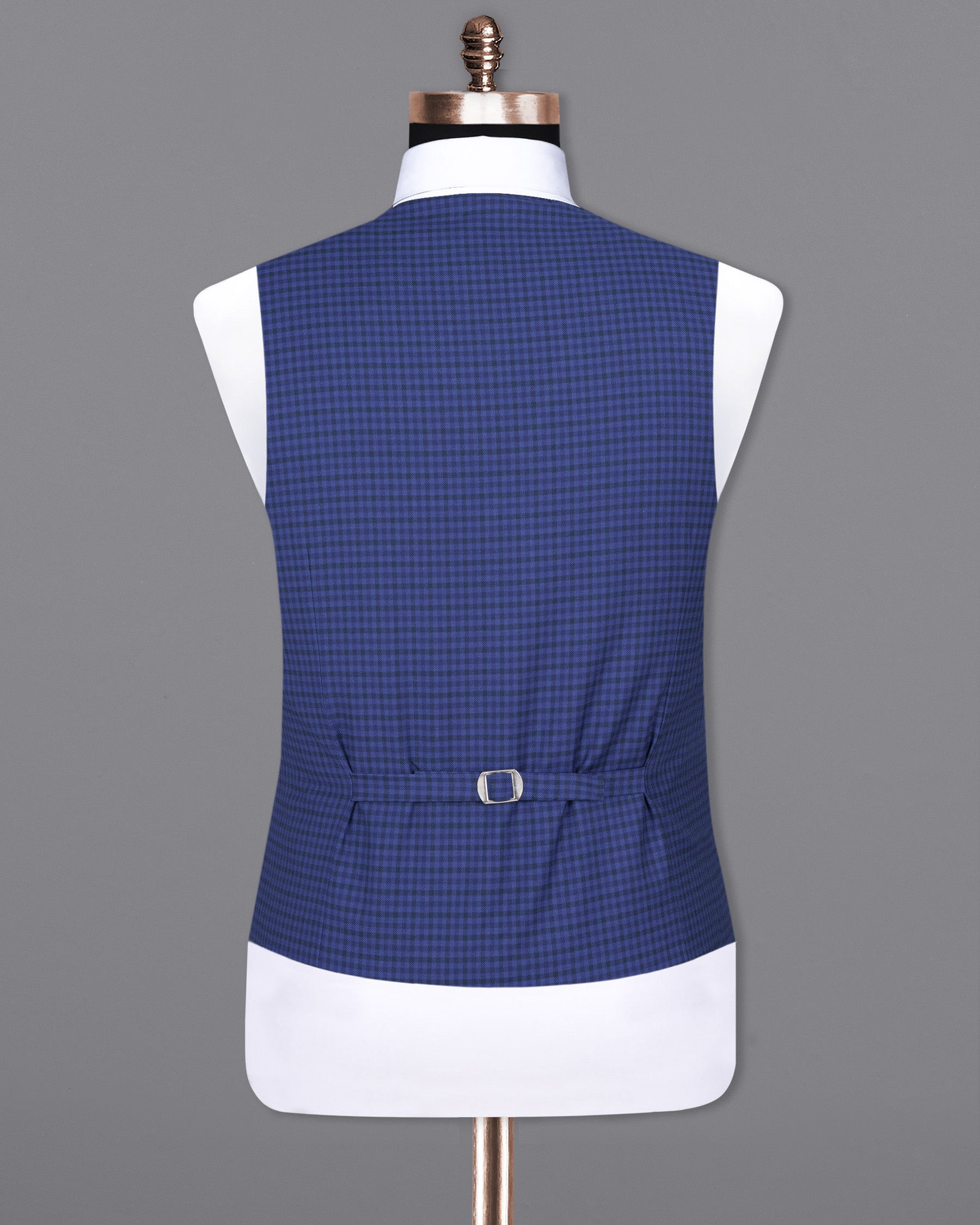 East Bay Blue Gingham Woolrich Waistcoat V1430-36, V1430-38, V1430-40, V1430-42, V1430-44, V1430-46, V1430-48, V1430-50, V1430-52, V1430-54, V1430-56, V1430-58, V1430-60