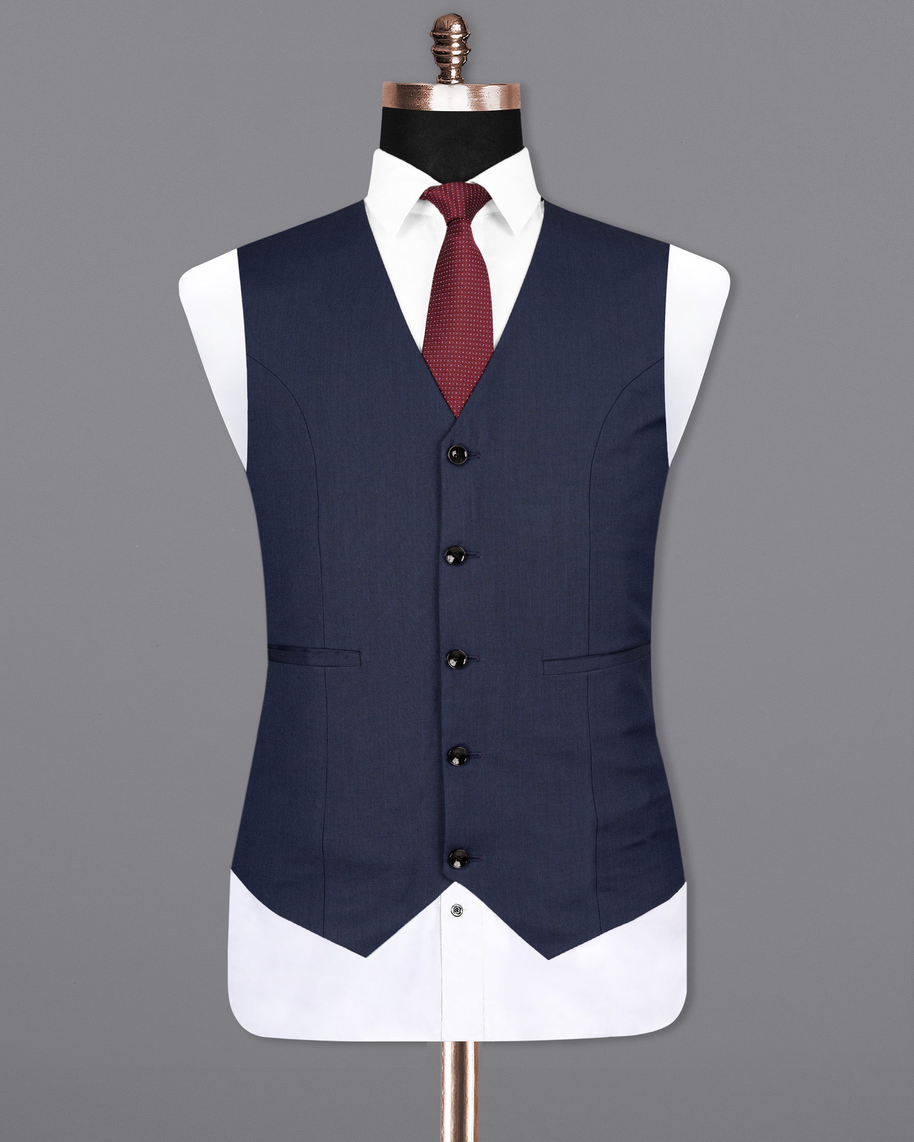 Tangaroa Blue Wool Rich Waistcoat V1536-36, V1536-38, V1536-40, V1536-42, V1536-44, V1536-46, V1536-48, V1536-50, V1536-52, V1536-54, V1536-56, V1536-58, V1536-60