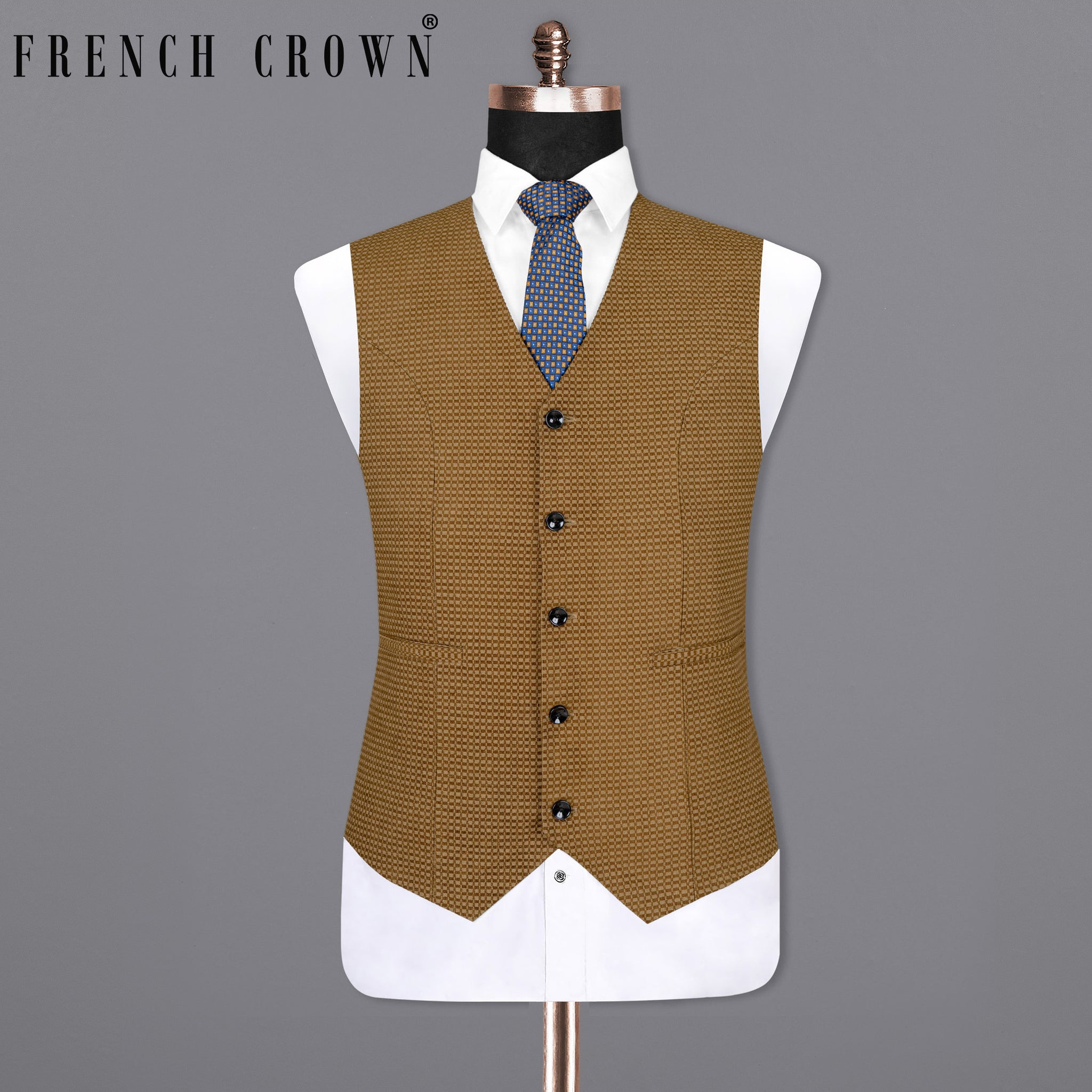 RSH Men's Brown Waistcoat main image 1