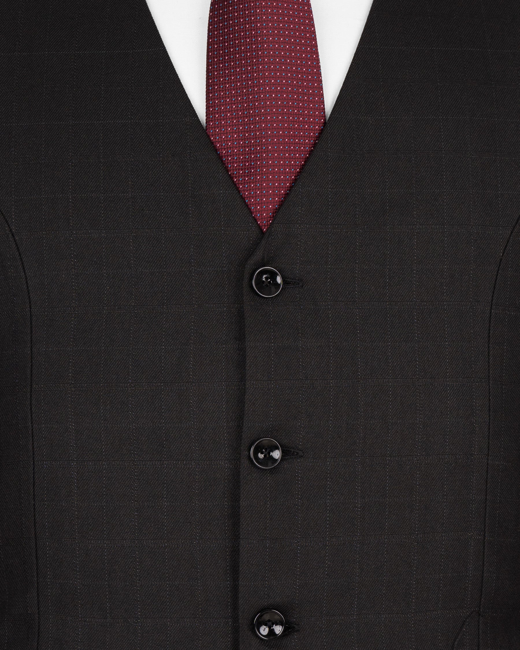 Jade Black Wool Rich Waistcoat V1571-36, V1571-38, V1571-40, V1571-42, V1571-44, V1571-46, V1571-48, V1571-50, V1571-52, V1571-54, V1571-56, V1571-58, V1571-60