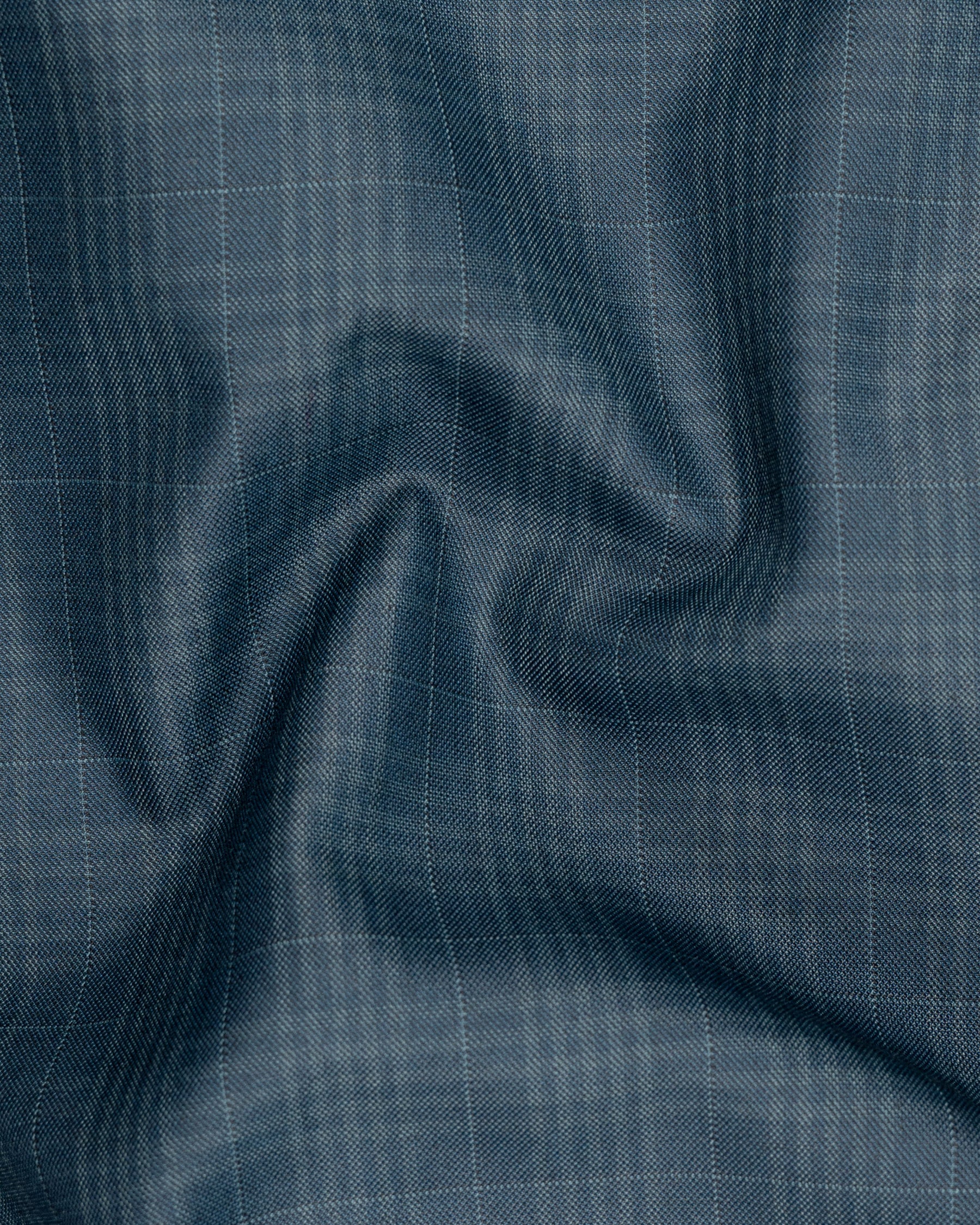 Blue Bayoux Checkered Wool Rich Waistcoat V1588-36, V1588-38, V1588-40, V1588-42, V1588-44, V1588-46, V1588-48, V1588-50, V1588-52, V1588-54, V1588-56, V1588-58, V1588-60