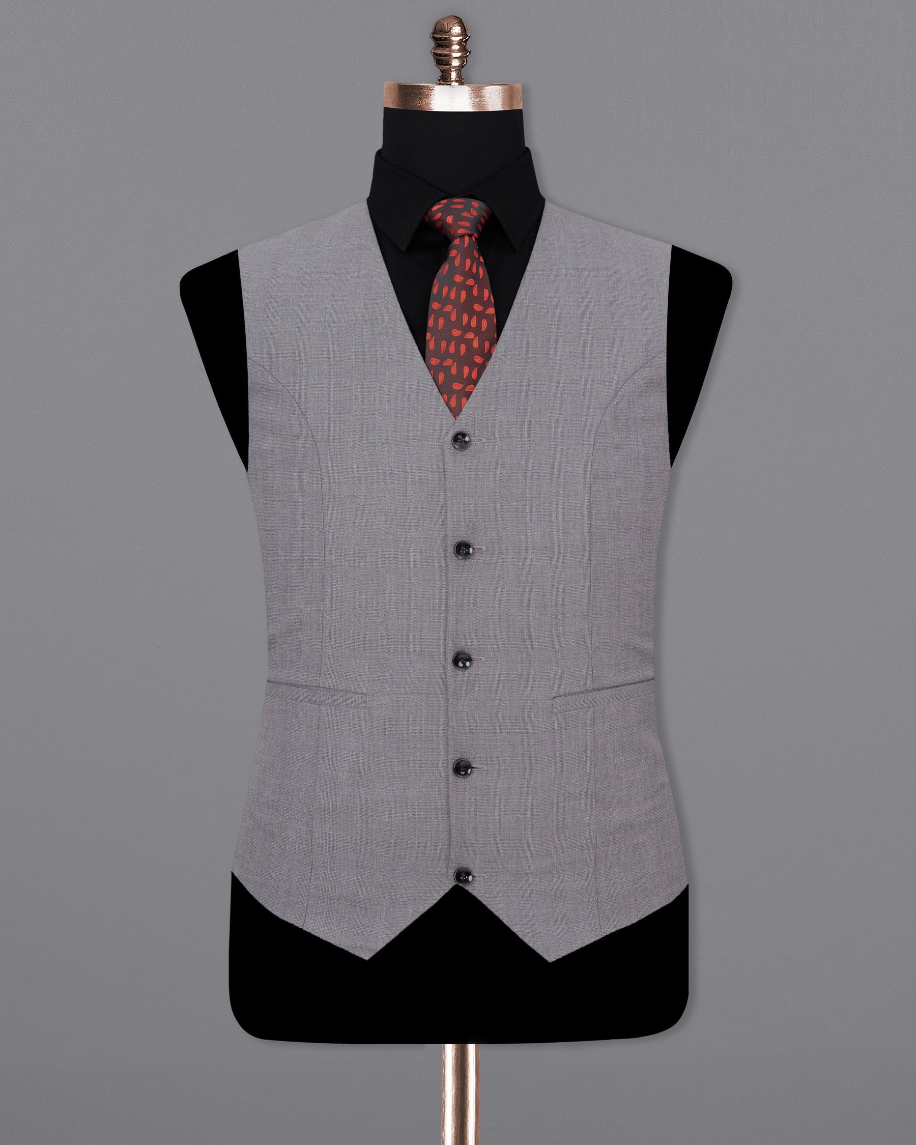 Mountain Mist Gray Waistcoat V1832-36, V1832-38, V1832-40, V1832-42, V1832-44, V1832-46, V1832-48, V1832-50, V1832-52, V1832-54, V1832-56, V1832-58, V1832-60