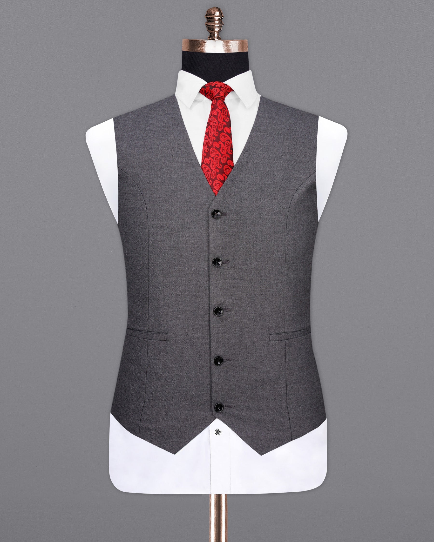 Vampire Light Gray Waistcoat V2001-36, V2001-38, V2001-40, V2001-42, V2001-44, V2001-46, V2001-48, V2001-50, V2001-52, V2001-54, V2001-56, V2001-58, V2001-60