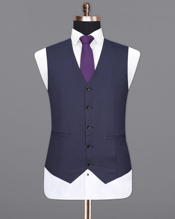 Bleached Cedar Navy Blue Waistcoat V2005-36, V2005-38, V2005-40, V2005-42, V2005-44, V2005-46, V2005-48, V2005-50, V2005-52, V2005-54, V2005-56, V2005-58, V2005-60